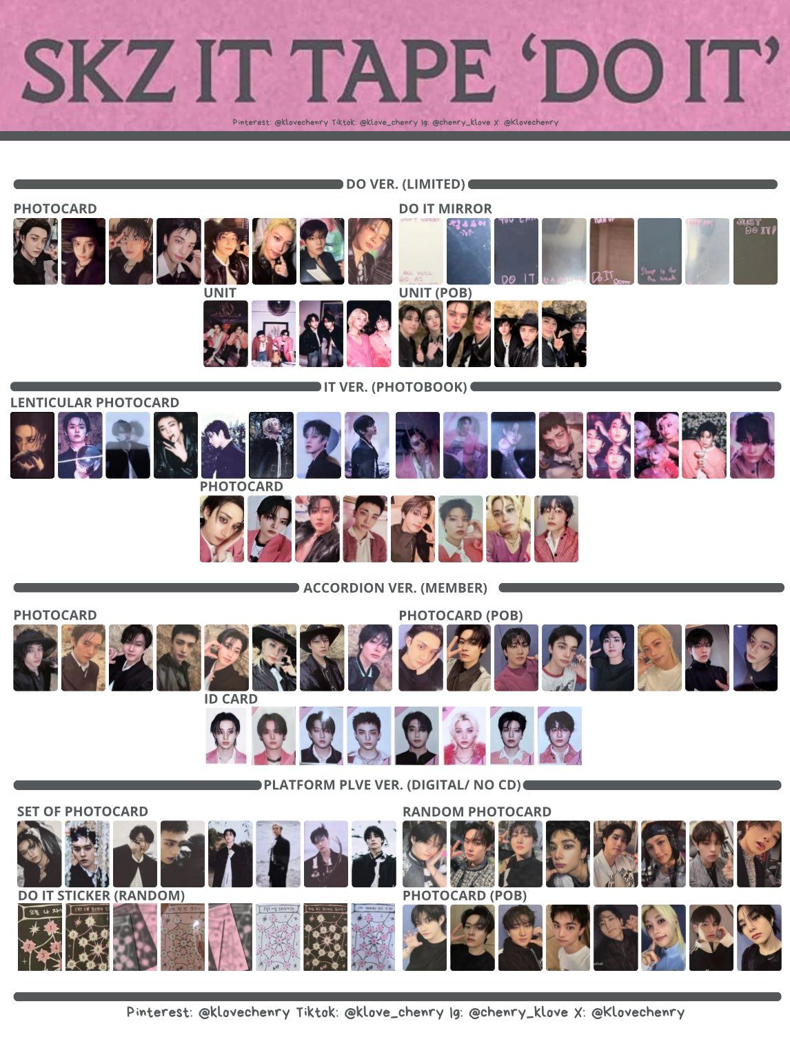 Stray kids DO it 專輯卡