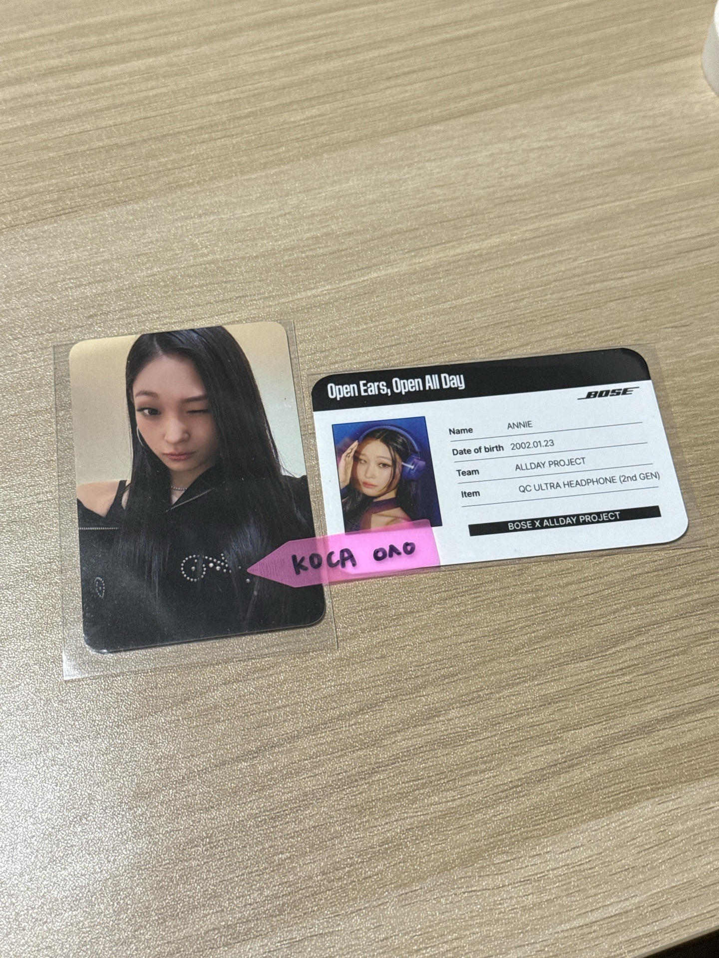 【整圖盤出】ADP 安妮-迷一快閃 扭蛋卡+bose聯名id卡