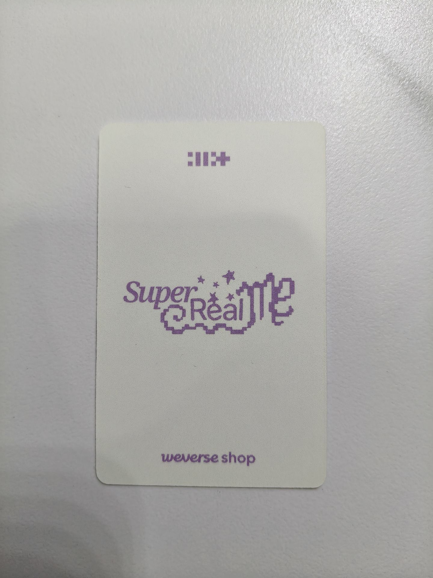 SUPER REAL ME wvs 快閃店 特典卡 