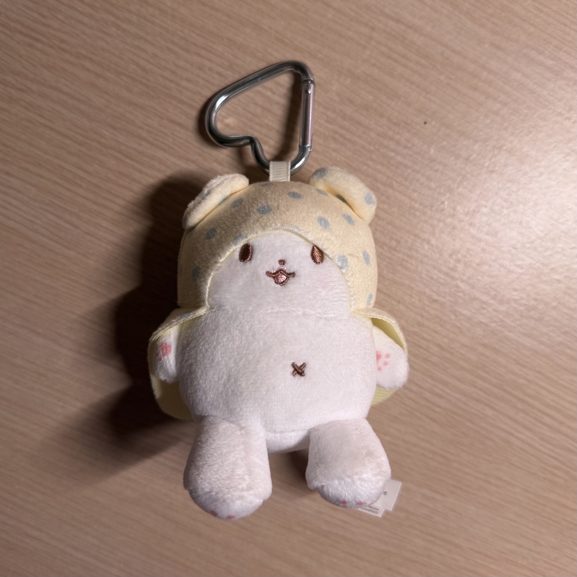 毛毯熊愛心扣吊飾