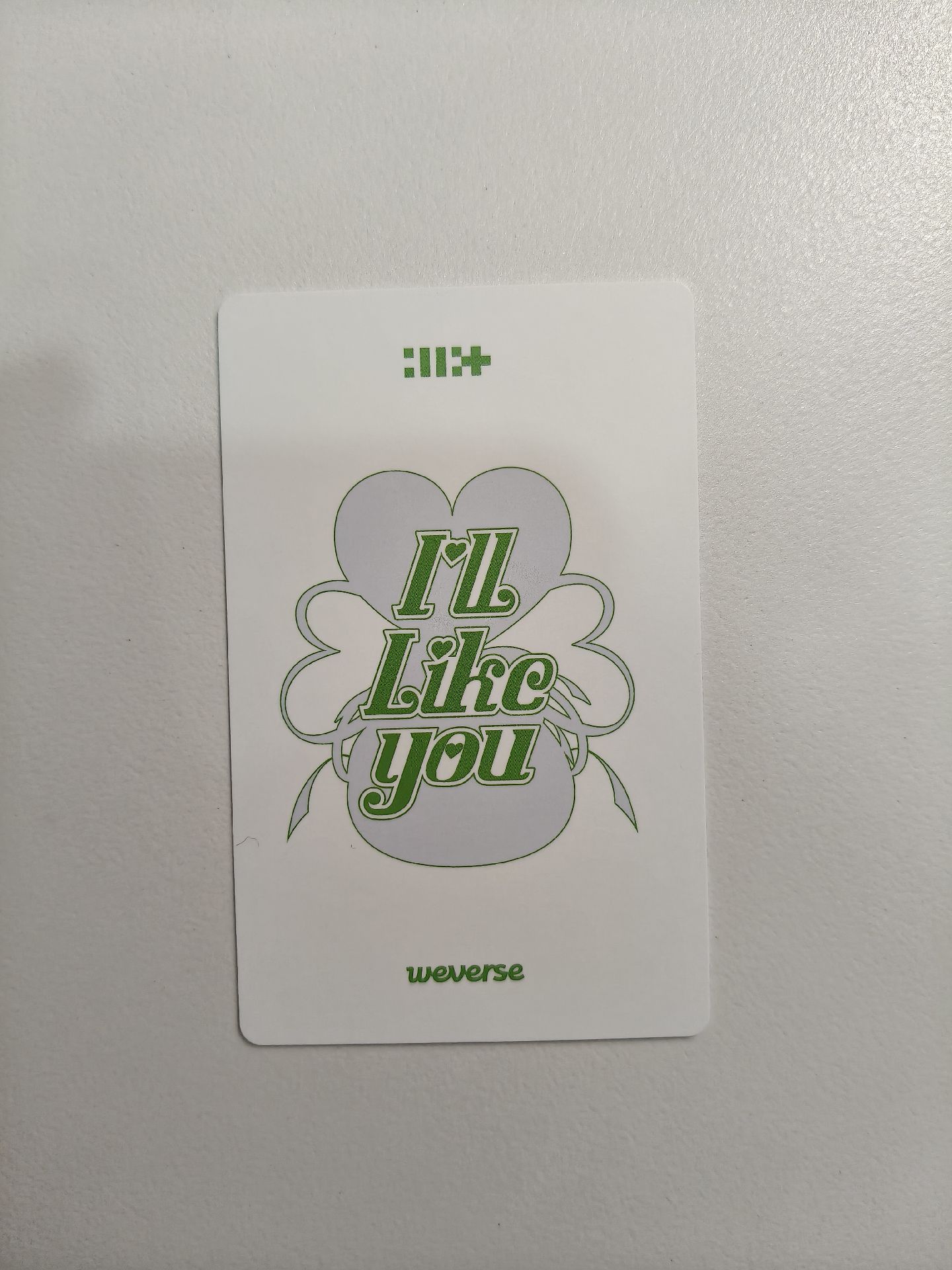 ⚪I'LL LIKE YOU wvs GLLIT ver. 特典卡 快閃店B