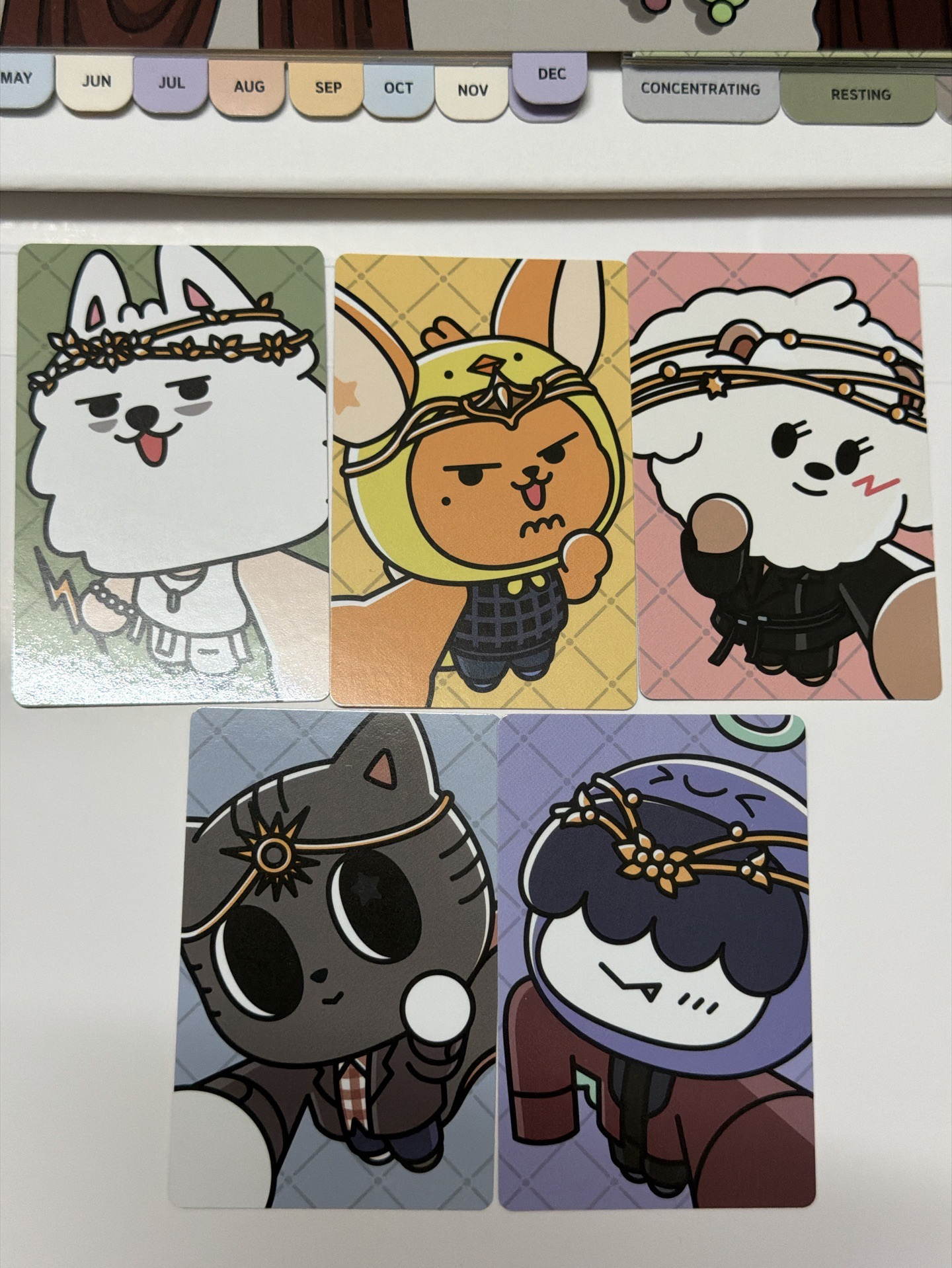 TXT 角巴兔年曆小卡