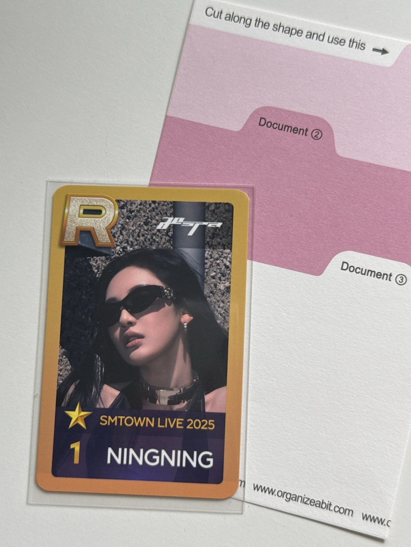 aespa ningning whiplash 金卡 入場卡