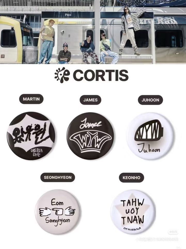 本體$250 Cortis趙雨凡徽章全新含外袋