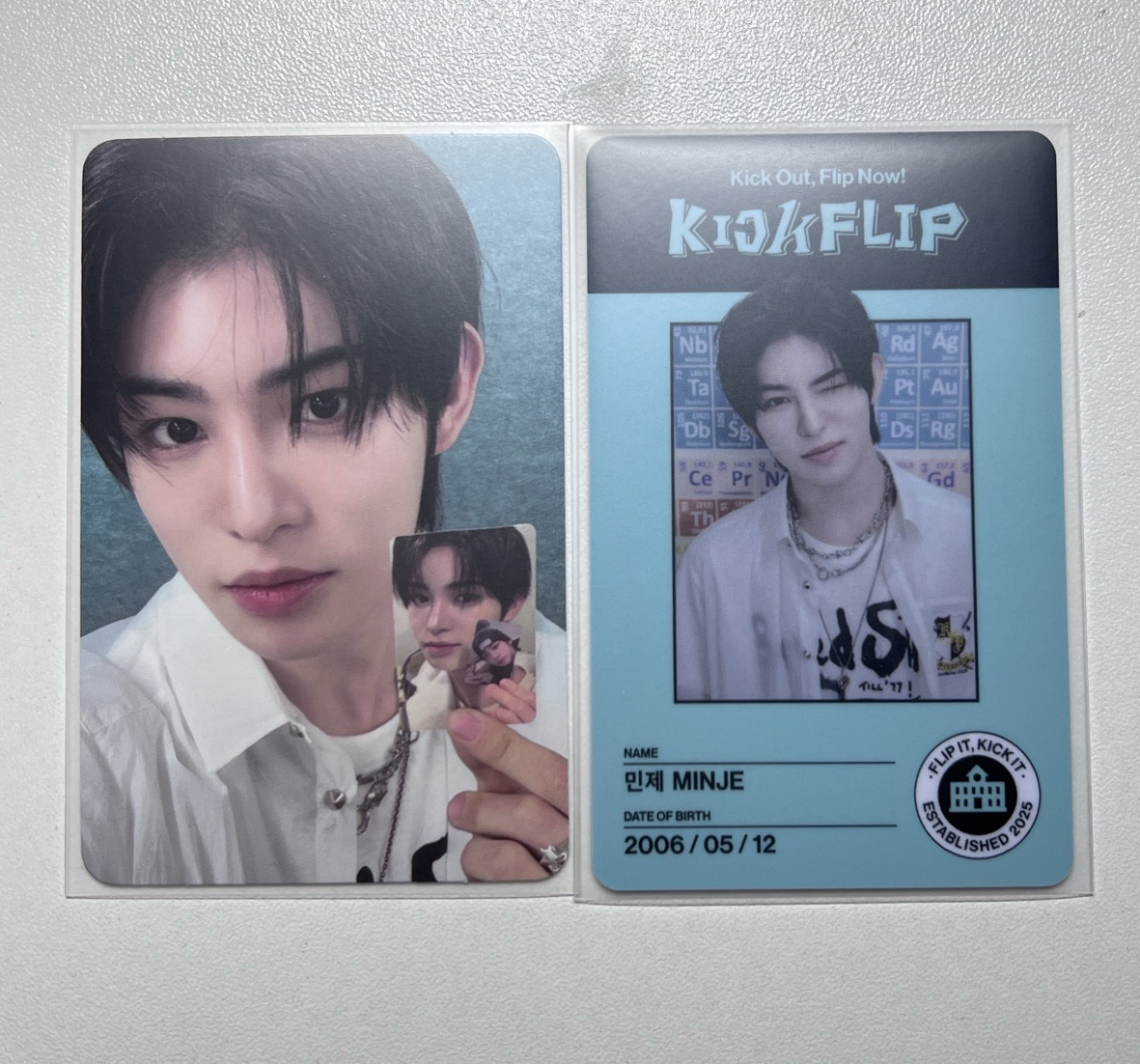 Kickflip 旻帝 學生證+預售禮