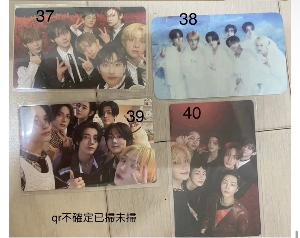 全四張 團卡 小卡 羲承 Jay Jake 成訓 善禹 禎元 Niki