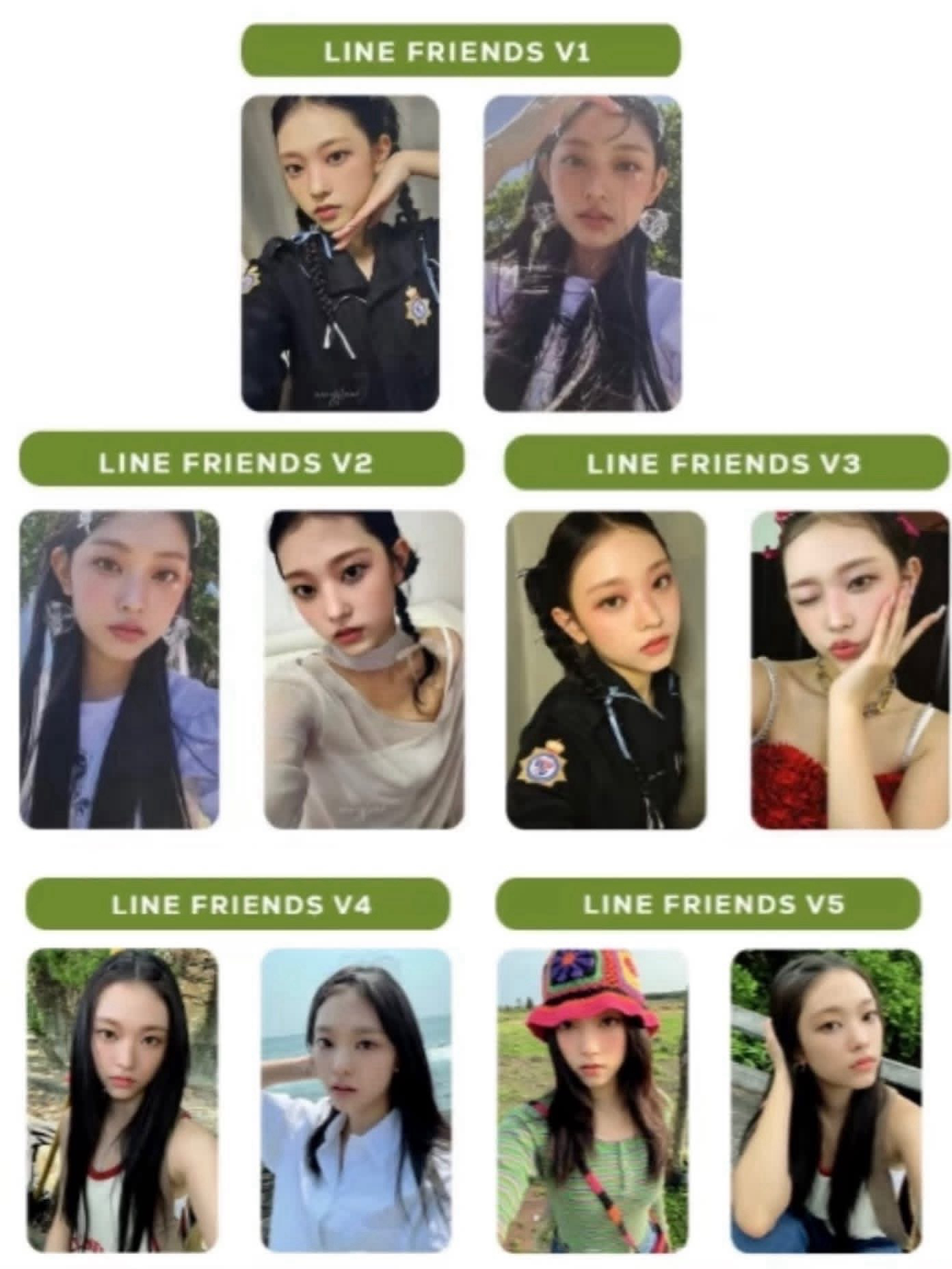 Haerin快閃1.0～5.0 小卡*10