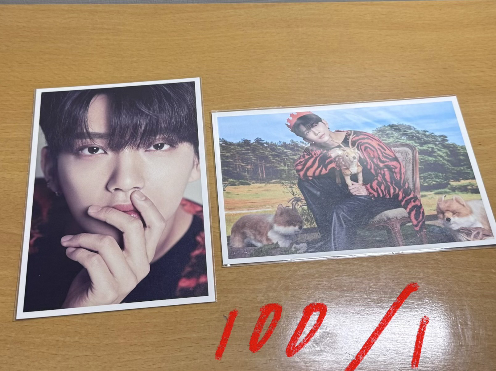 💗seventeen 洪知秀 D社展覽明信片