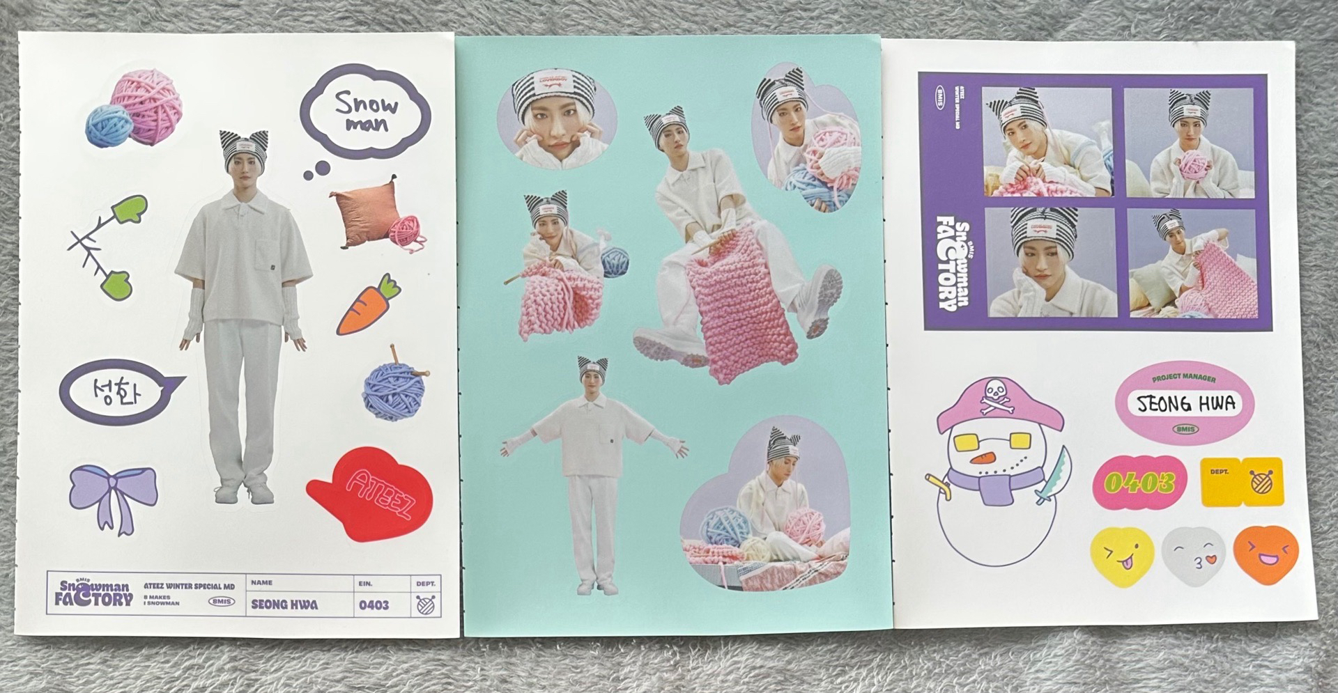 冬季貼紙組（星中鍾不拆一起售）