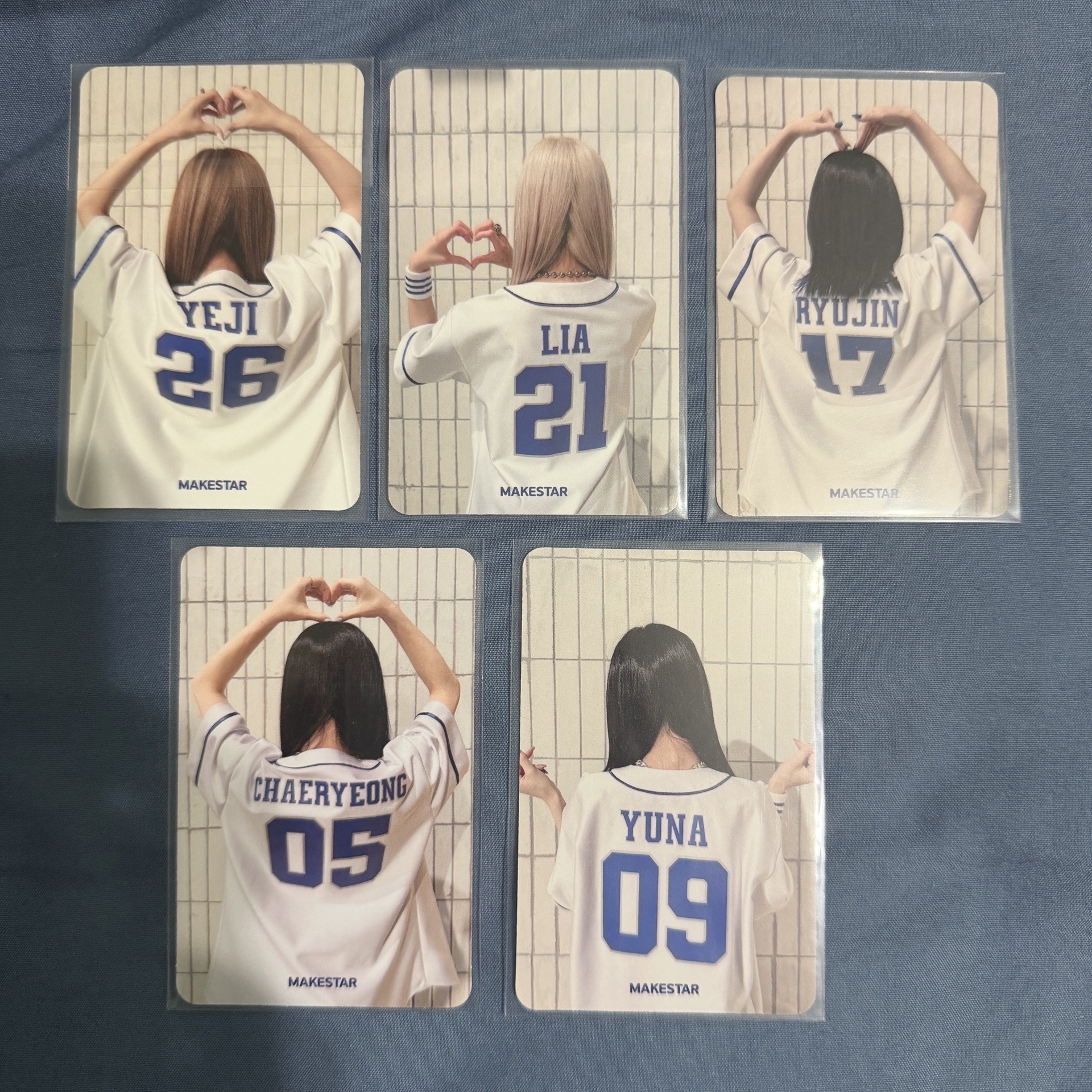 ITZY ms 1.0 簽售卡 球衣 雙面卡