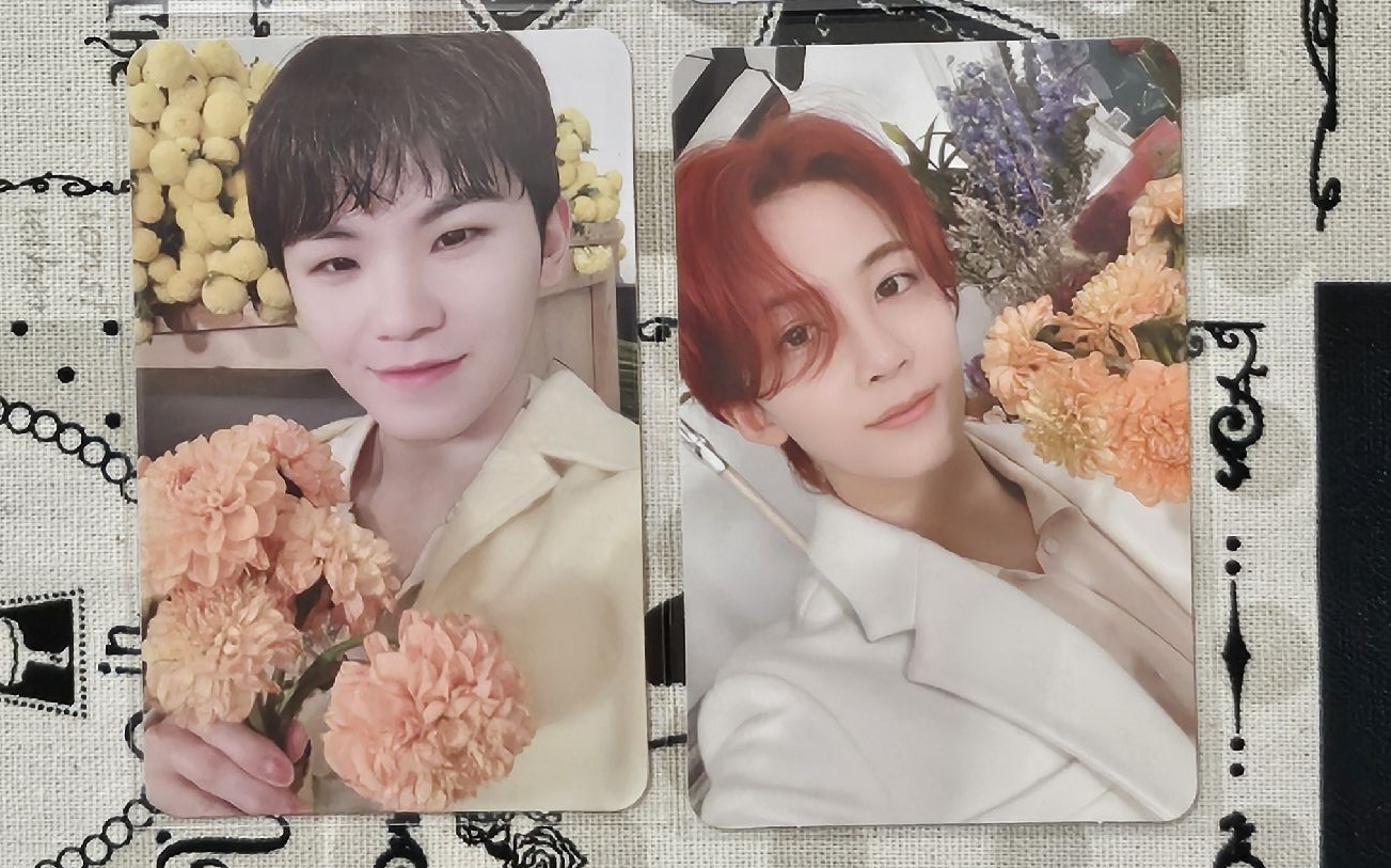 淨漢、WOOZI捧花兩張不拆