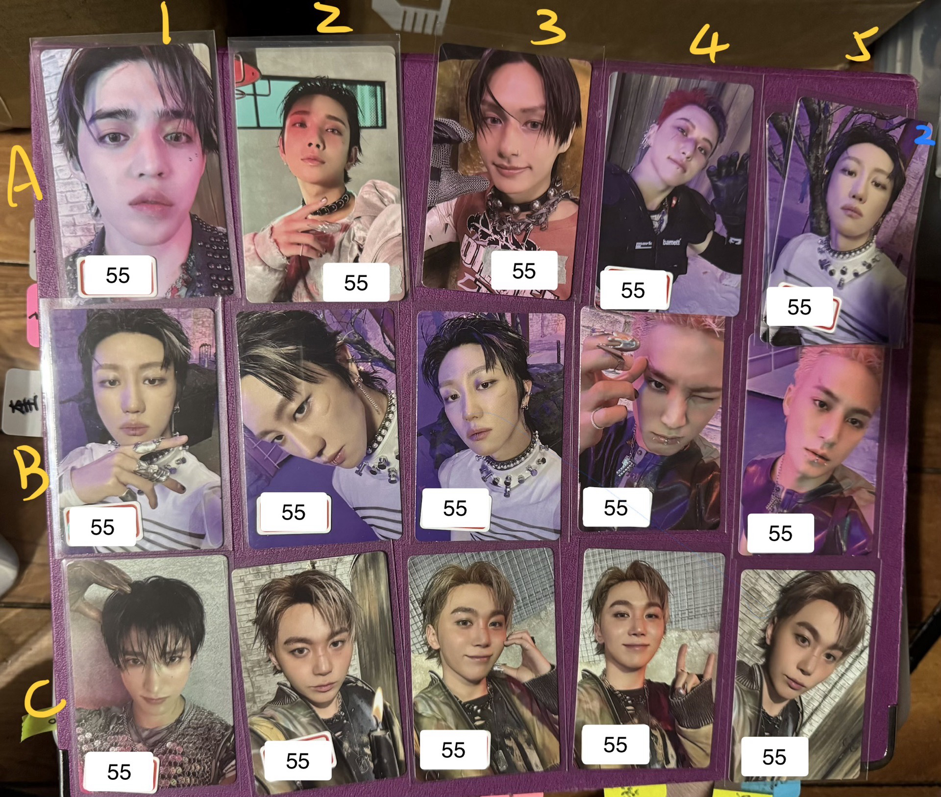 正五 白 -喆秀俊榮八奎碩寛率燦