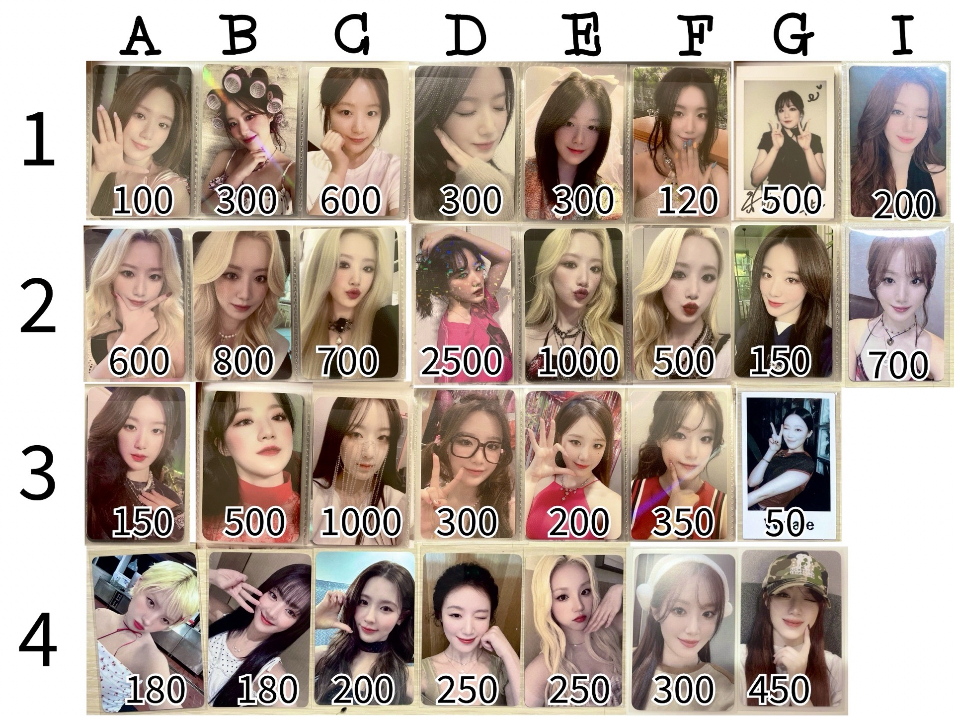 I-DLE 主刷卡 出清 早期熱貴稀有 特典卡 全員卡