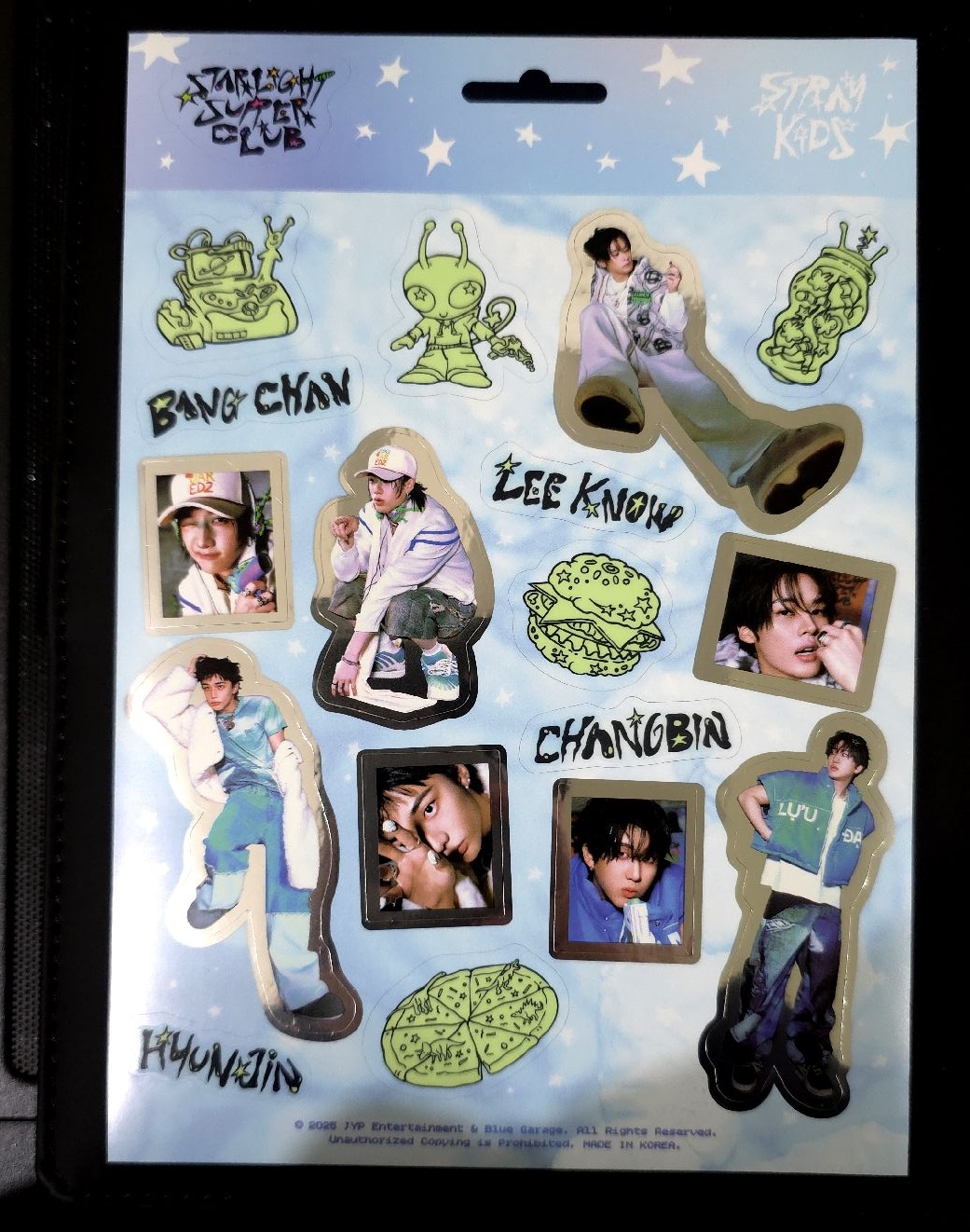 Starlight Super Club 韓版年曆內容小物