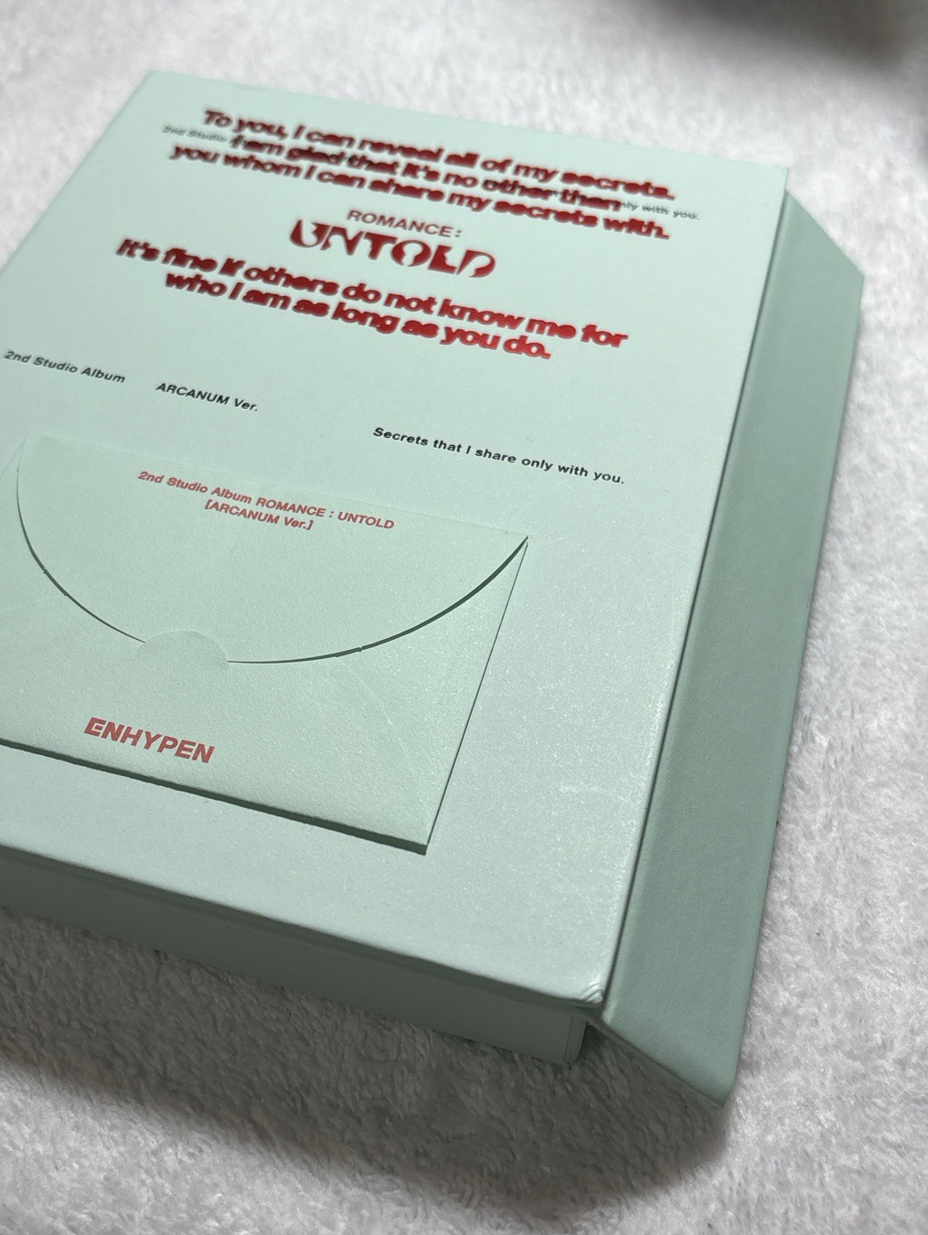 綠版（明信片禹）有開膠