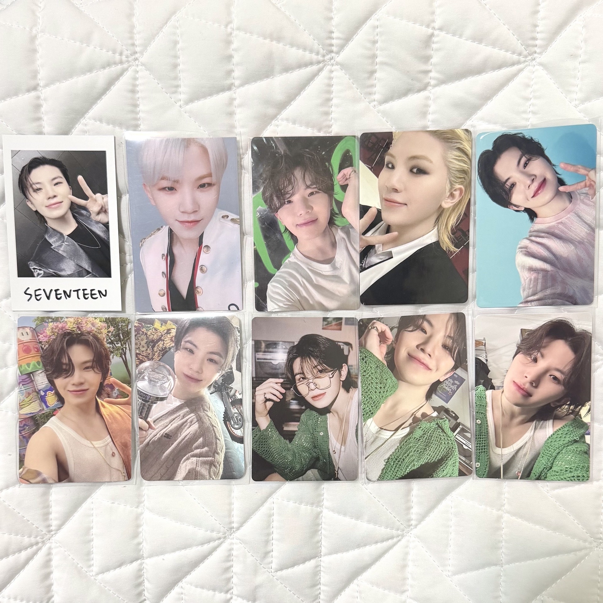 woozi 李知勳 小盤 軍白粽 綠衣勳 24克拉粽