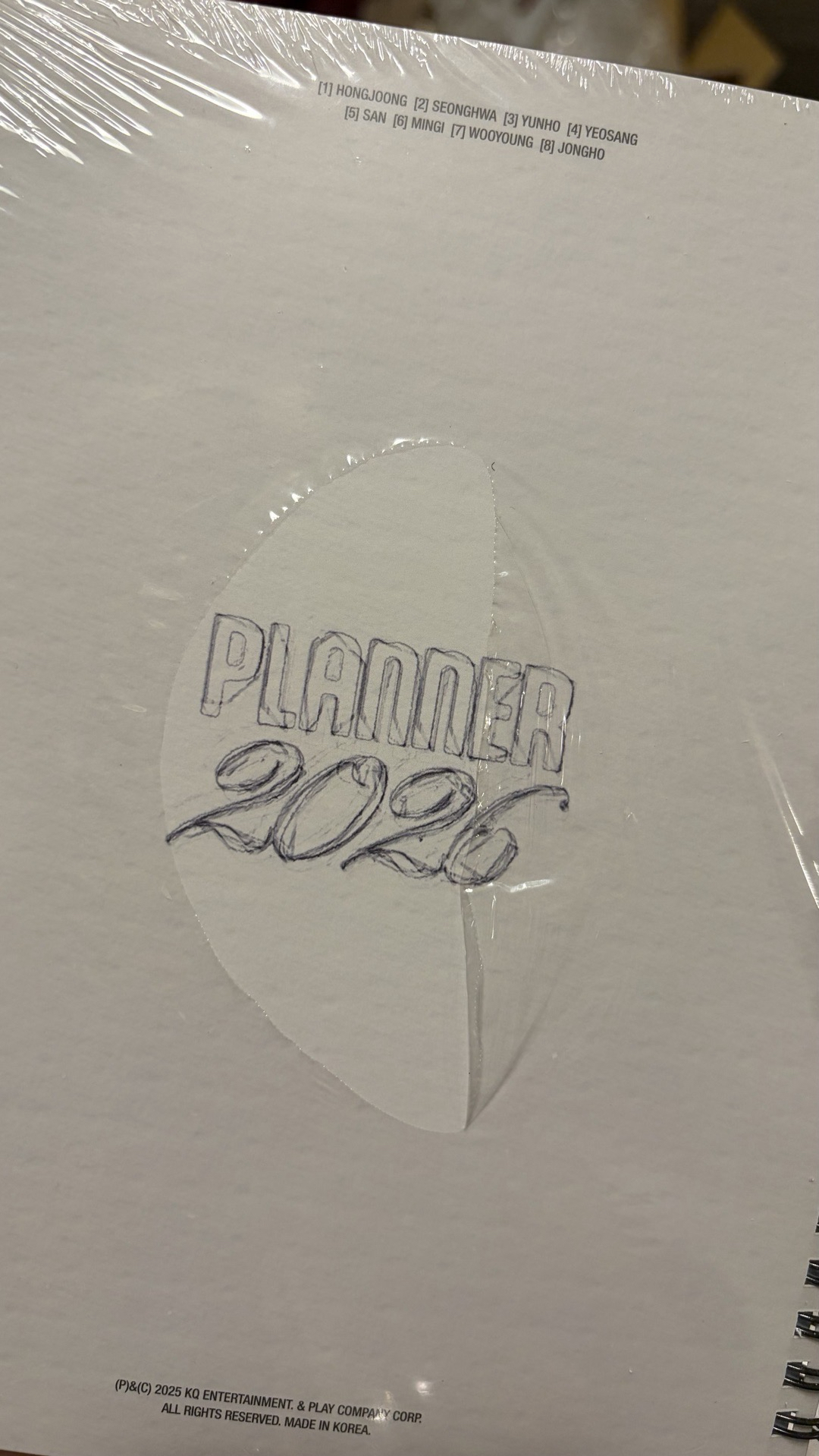 ATEEZ 2026年曆 小卡 手帳