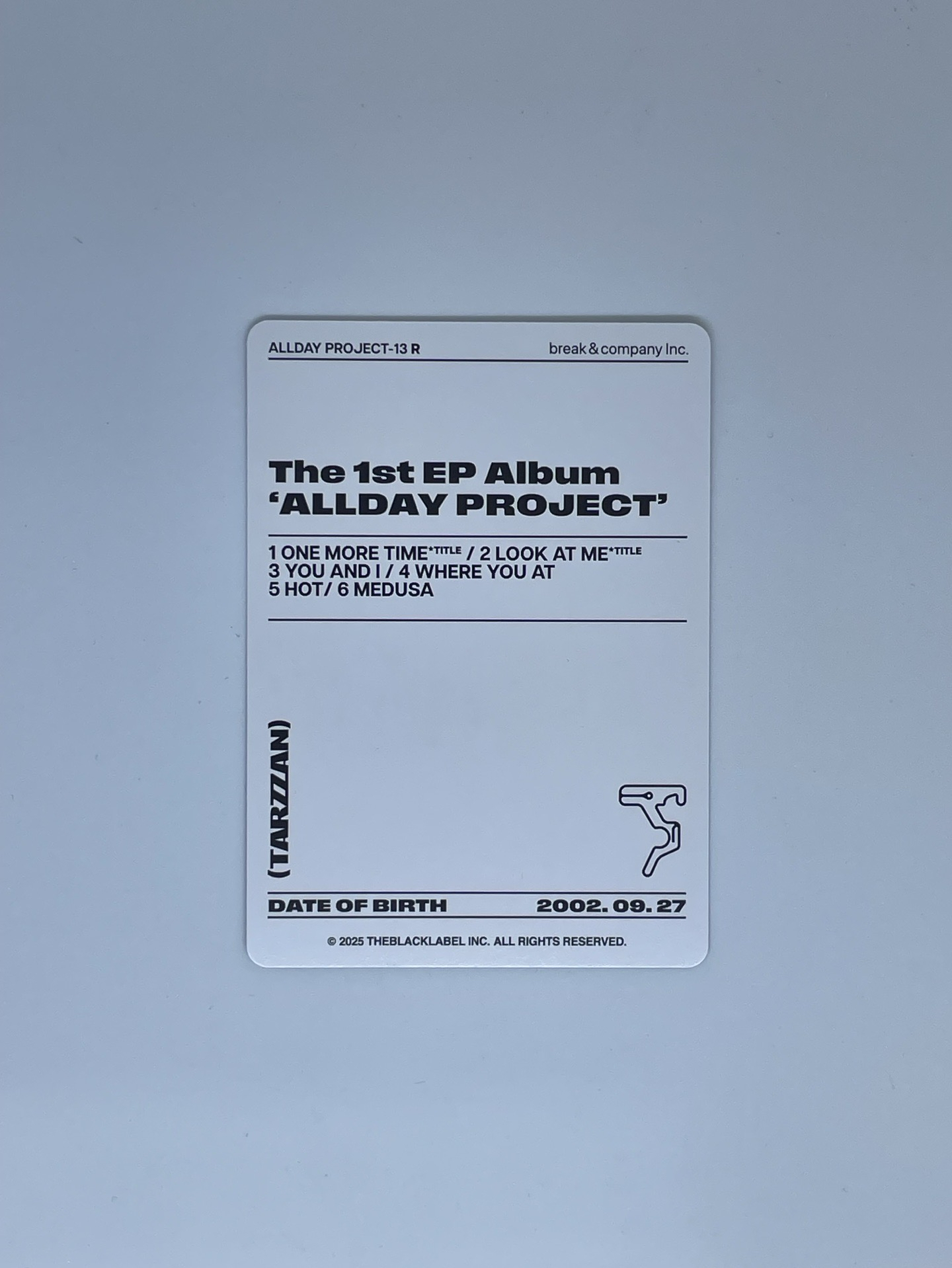 TELECA LIMITED EDITION ALLDAYPROJECT  隨機卡 