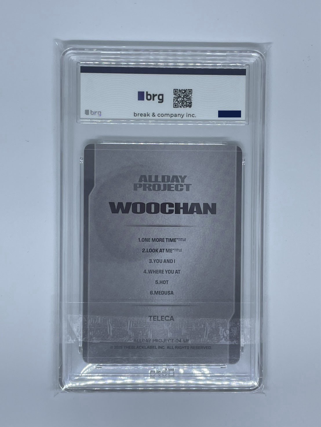 TELECA LIMITED EDITION ALLDAYPROJECT 鑑定卡 Woochan  Special特別卡
