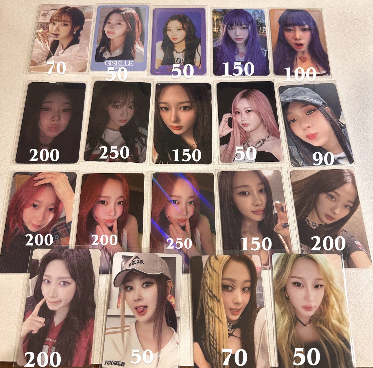 aespa Giselle吉賽爾小卡 內永枝利小卡 正版小卡可給對