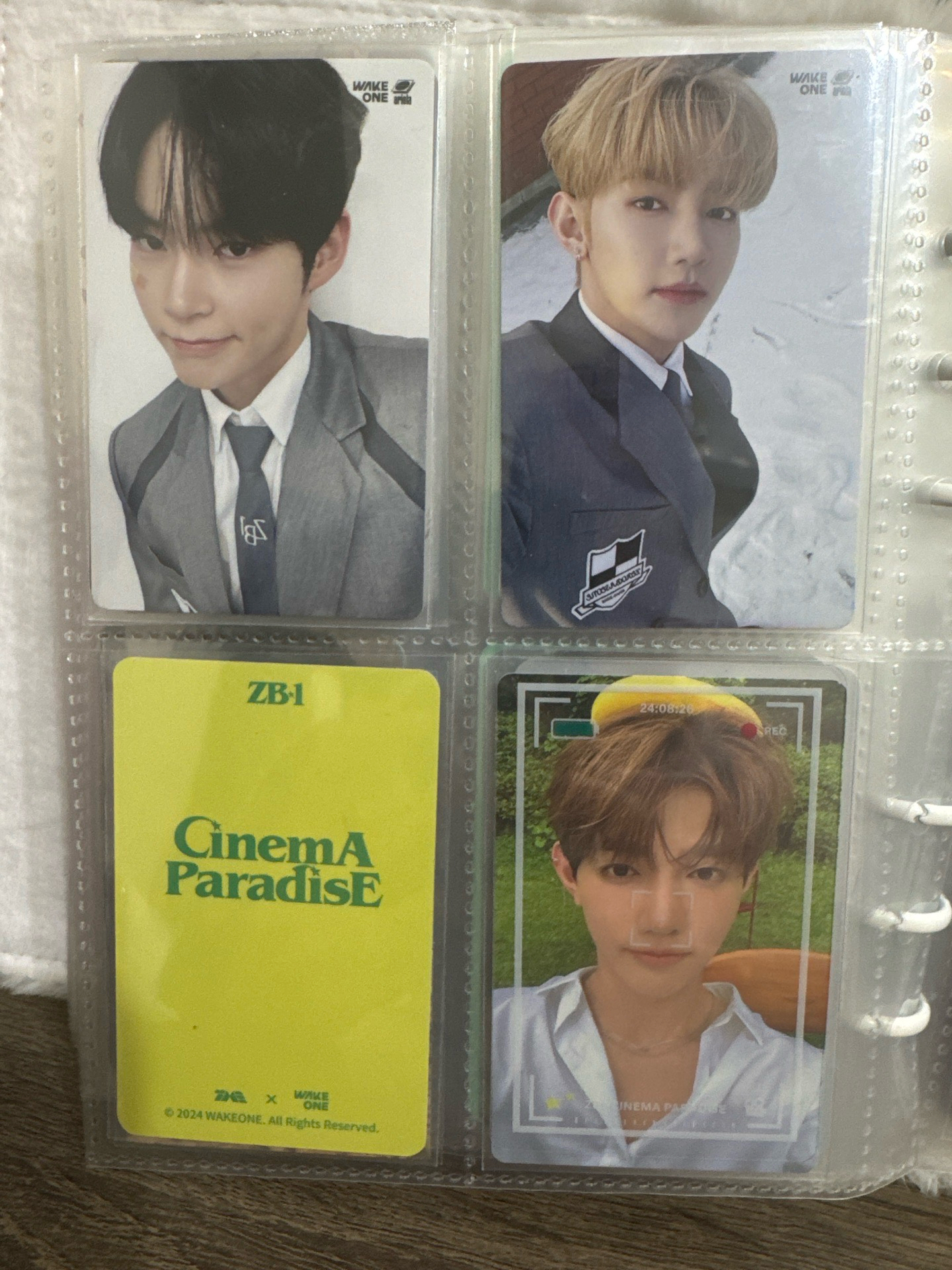 Zerobaseone 成韓彬 章昊