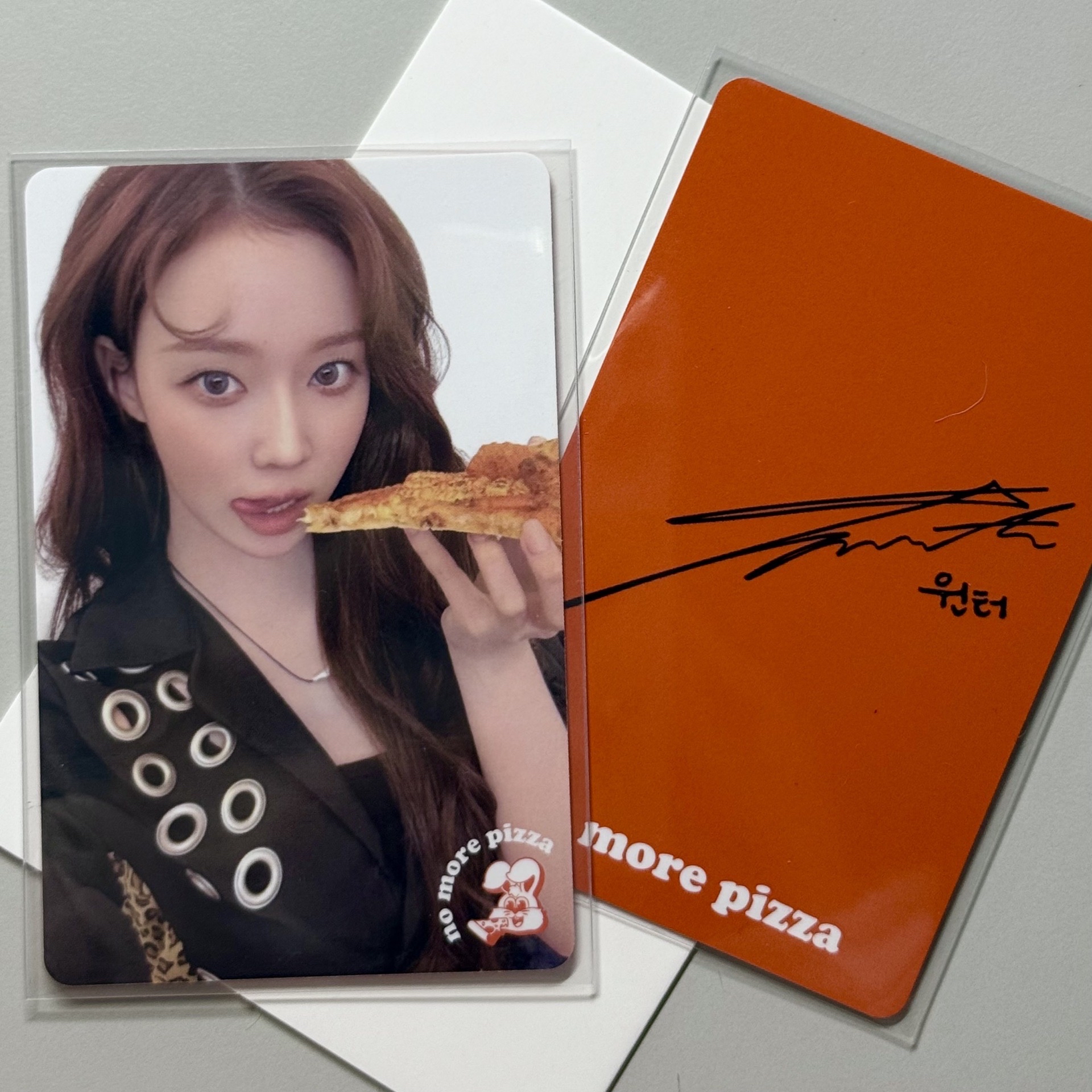 aespa Winter 披薩代言卡