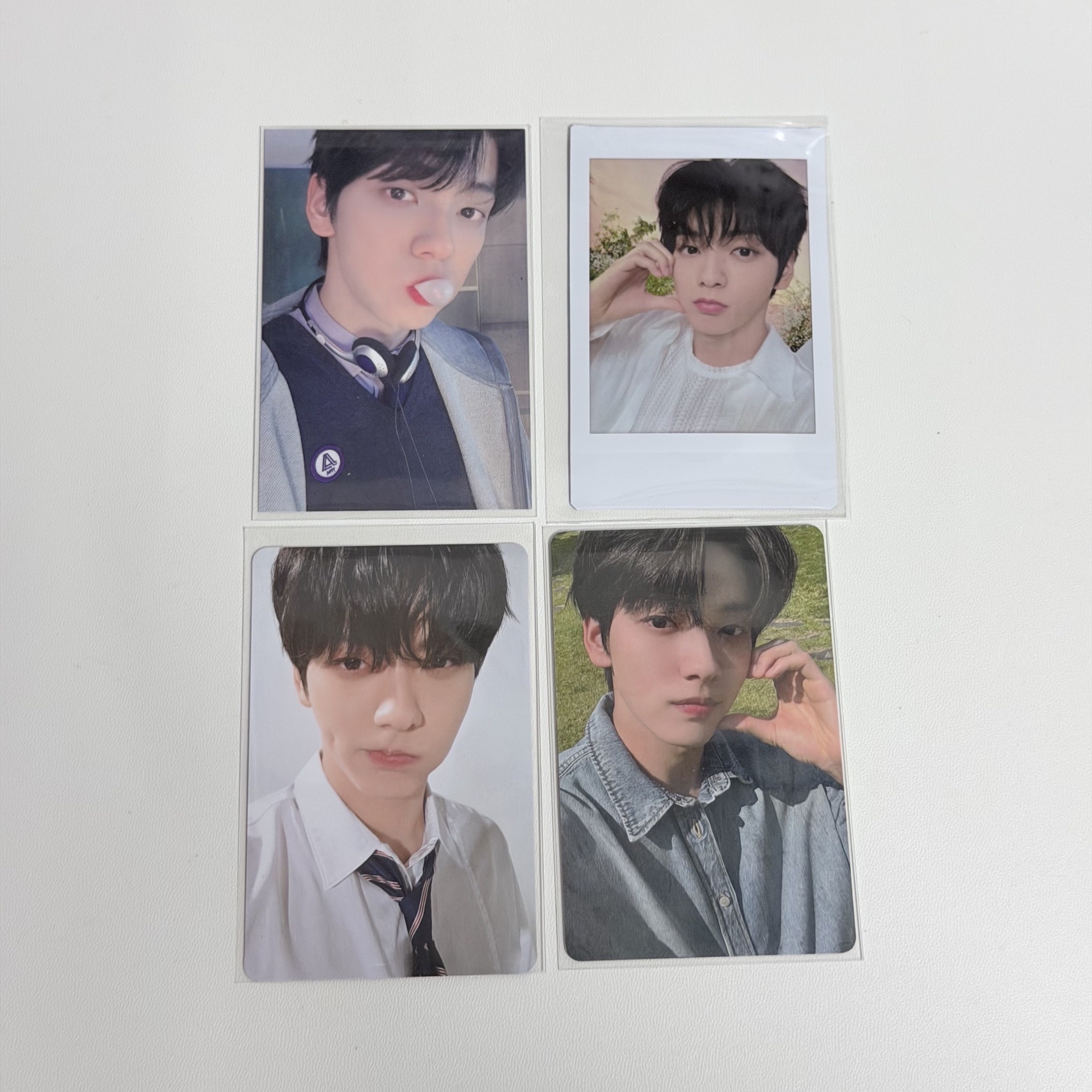 TXT 秀彬小盤 仁川泡泡糖粽卡、日本vr卡、日巡粽卡、日巡拍立得