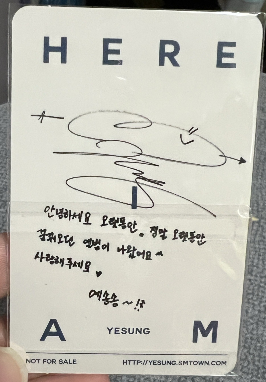 Yesung 迷一專輯小卡