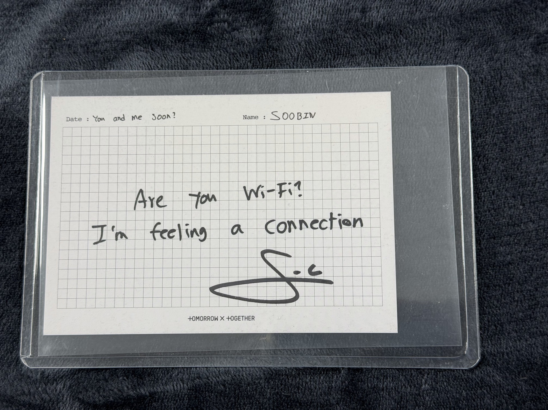 迷七 簽名卡 Soobin 