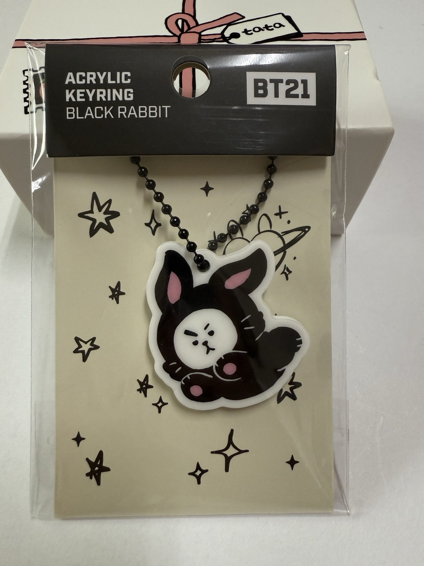 BT21 BLACK RABBIT COOKY 吊飾