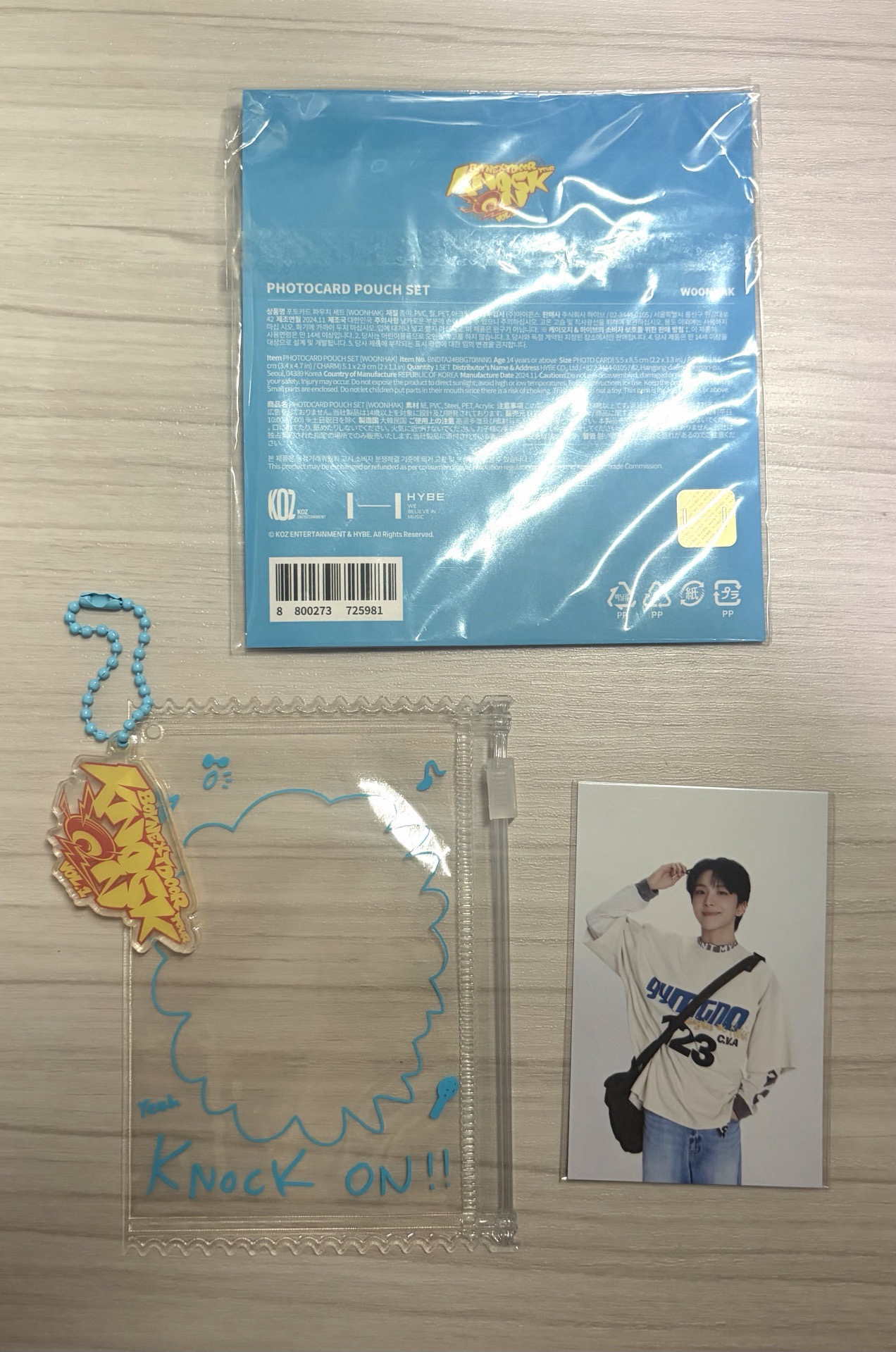 boynextdoor woonhak 雲鶴 糖果卡套 knock on 含卡