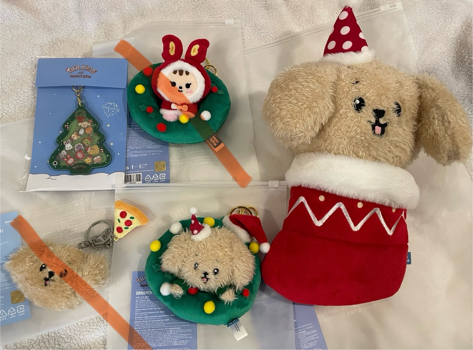 MINITEEN HOILDAY 聖誕圈碩 聖誕襪碩 壓克力吊飾