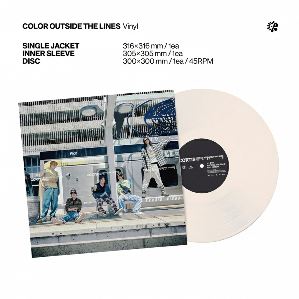 美通 CORTIS 限量 Color Outside The Lines (沙色彩膠12") (Ltd)