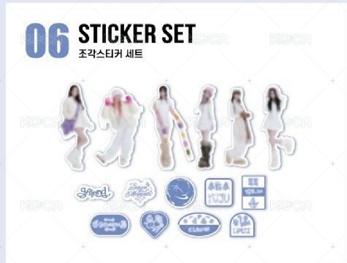 GFRIEND 10週年首爾場貼紙組