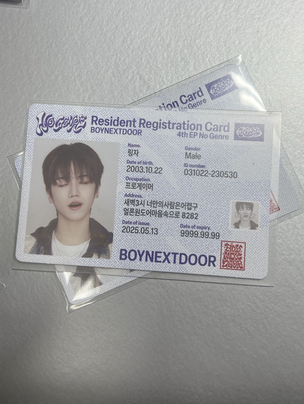 🤍 • 李常赫 No Genre 專輯卡 電子專 身分證 