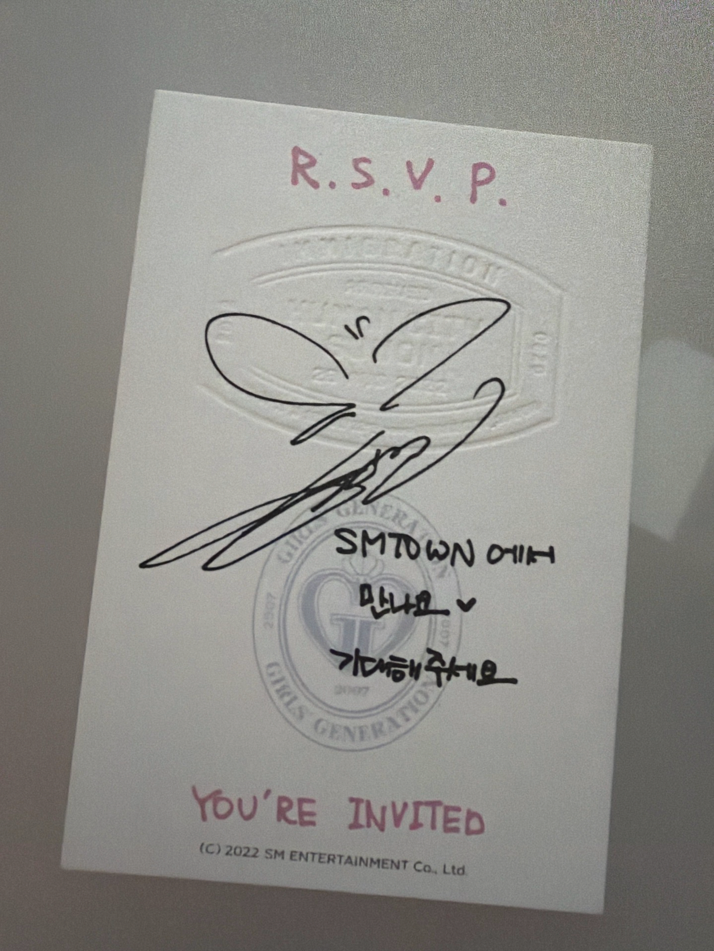 30週年 托臉太妍 專卡 送邀請函