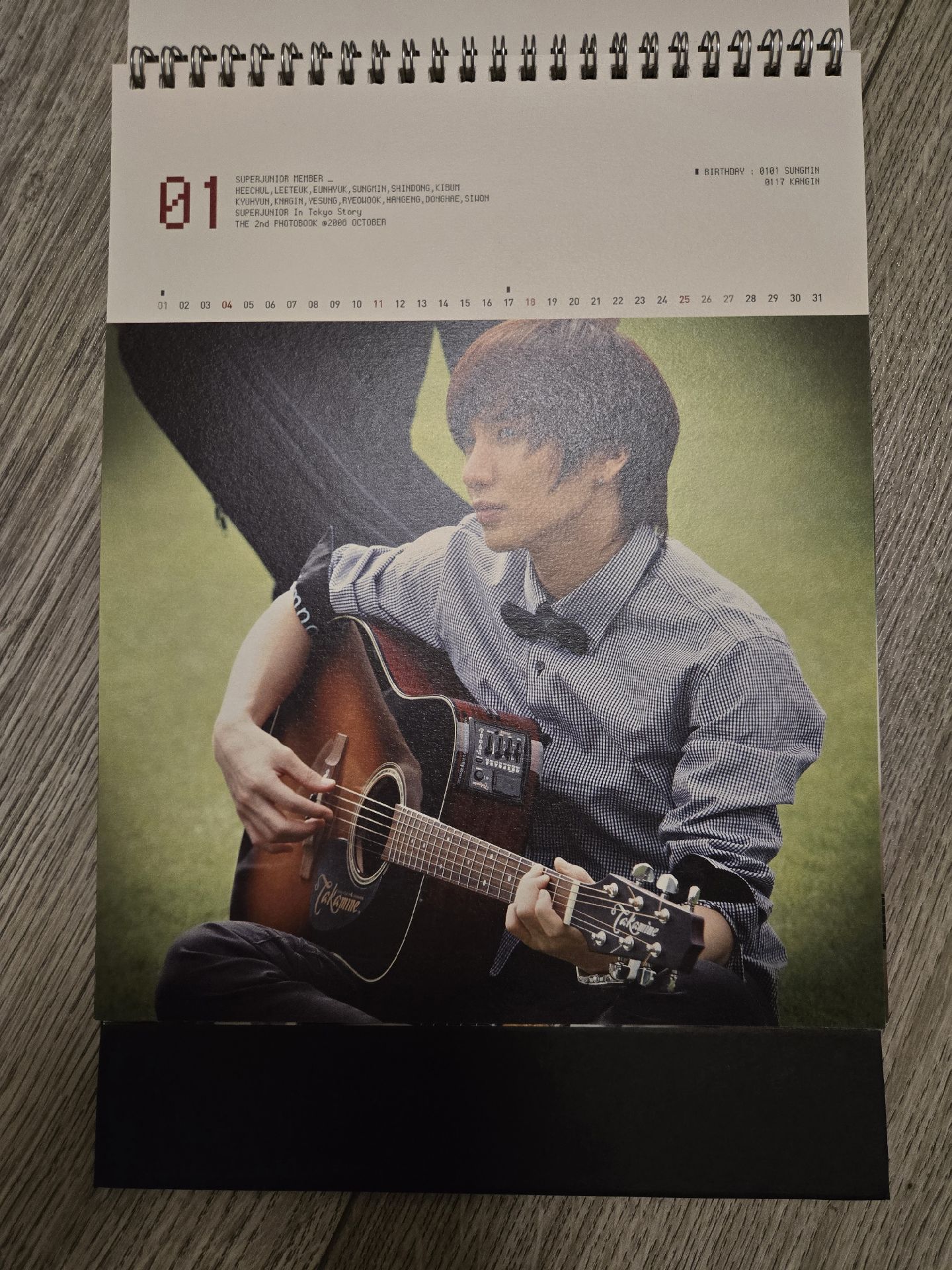 2009年Super Junior官方桌曆