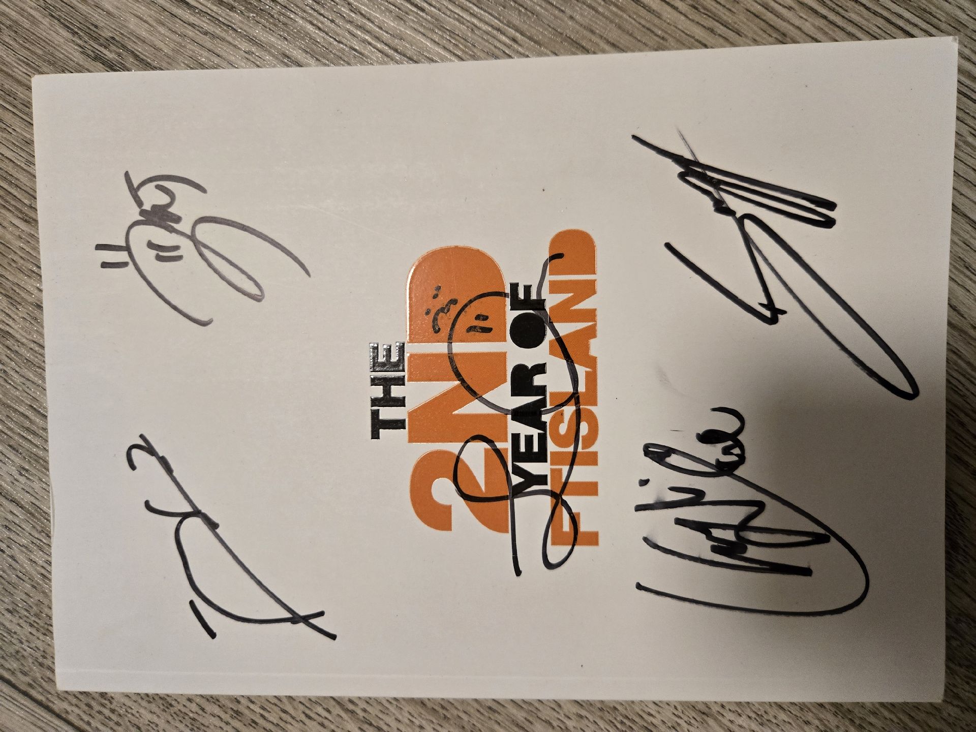 快速出貨 2010年 五人簽名寫真冊