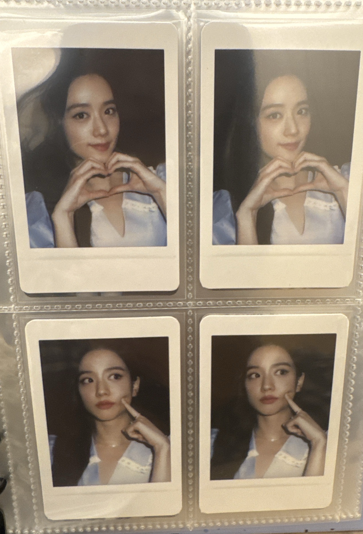 特典卡 上下兩張一組（比心+戳臉）