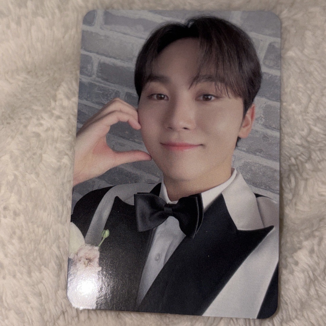 新郎盤 專卡 臉頰比心寛