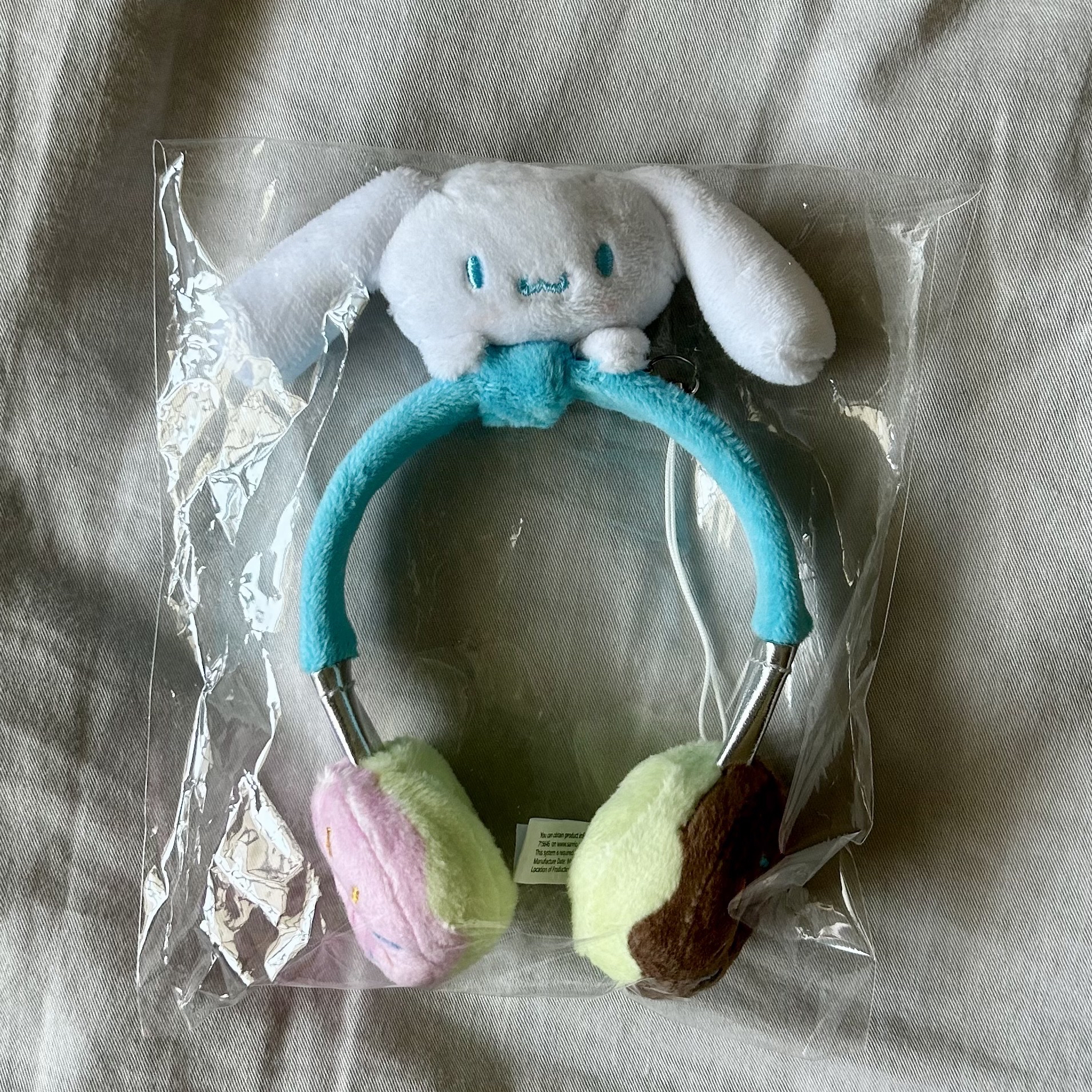 三麗鷗 耳機造型絨毛吊飾 大耳狗