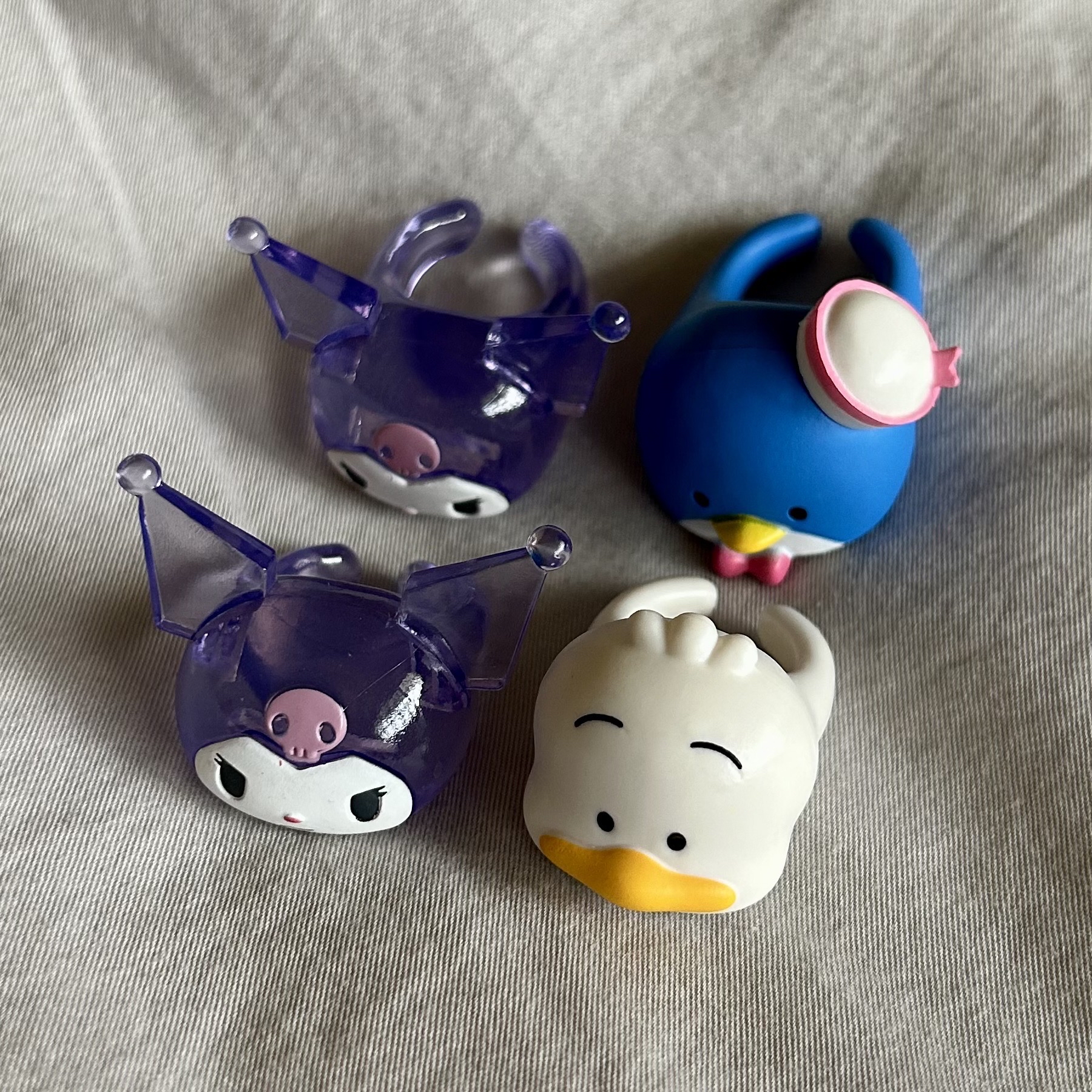 三麗鷗 扭蛋戒指 酷洛米/貝克鴨/山姆企鵝