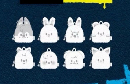 skz安可場 娃用小背包 銀色小包 skzoo