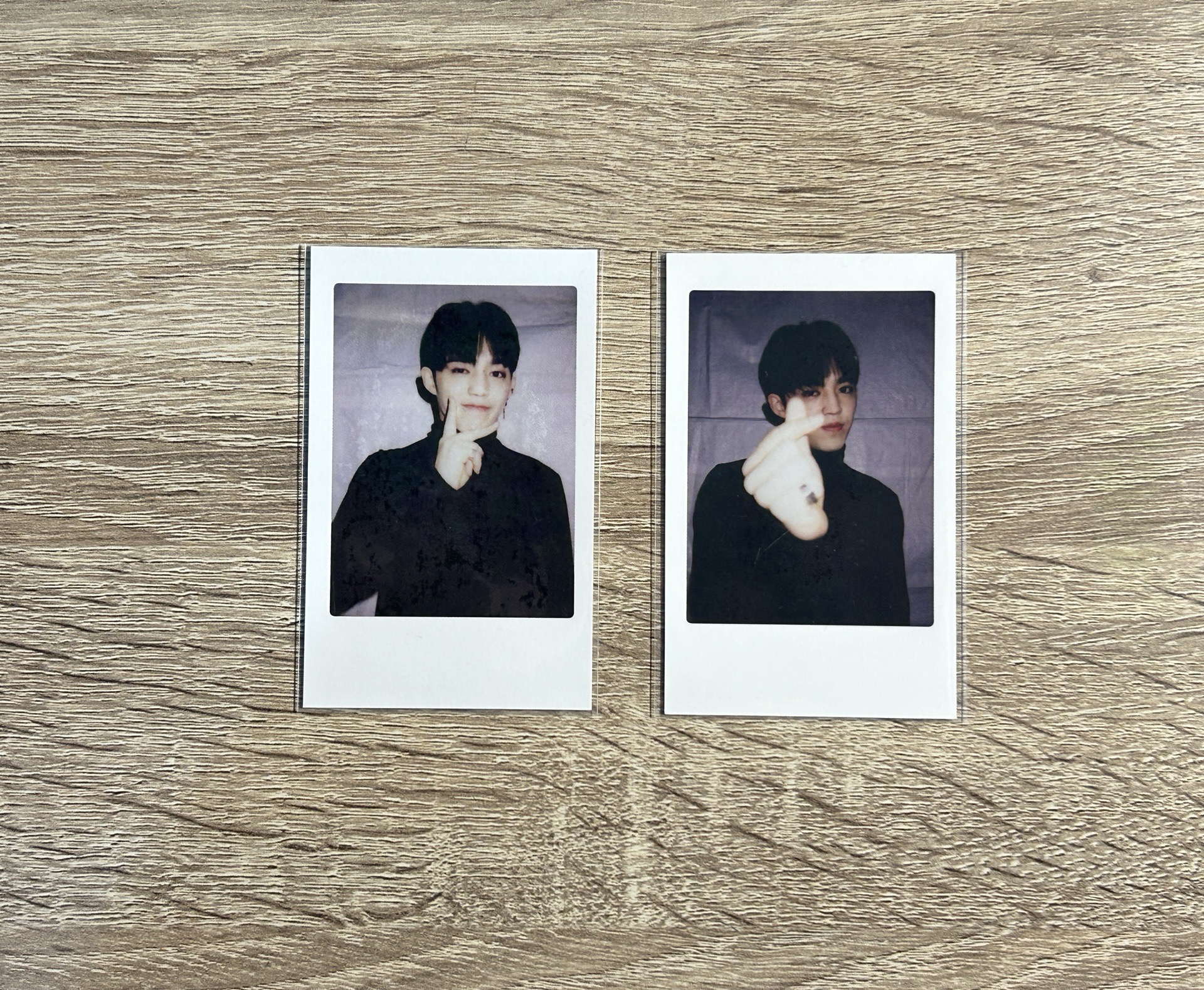 哲/喆比心拍立得（含一隻櫻桃小酷）