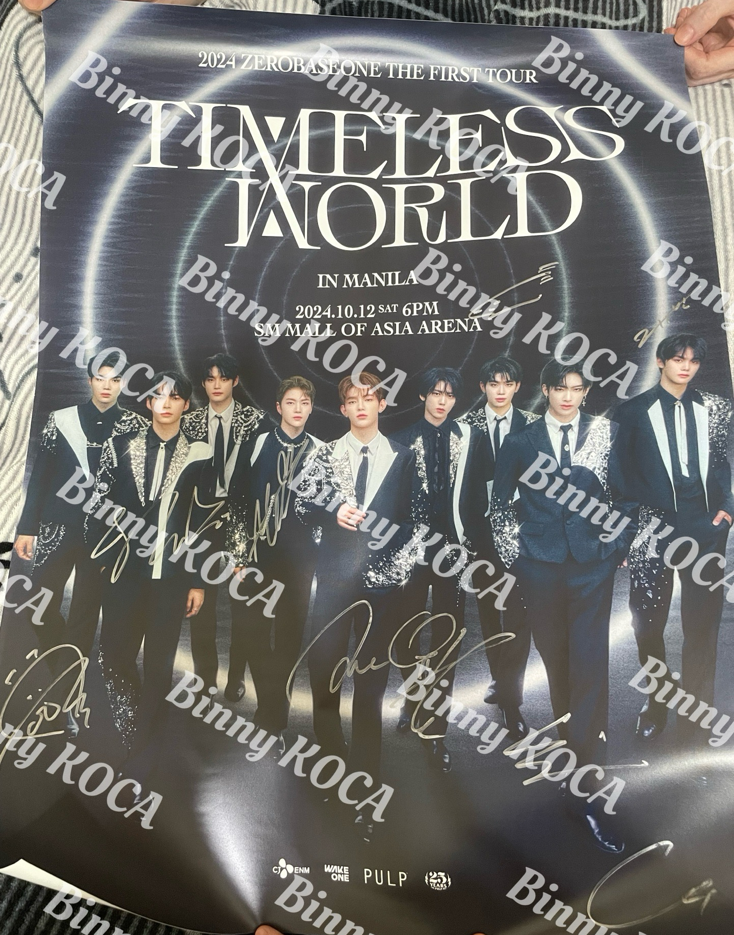 zb1 全員抽選親簽海報 成韓彬 金地雄 章昊 韓維辰 沈泉銳 Ricky 金奎彬 朴乾旭 石馬修 金泰來