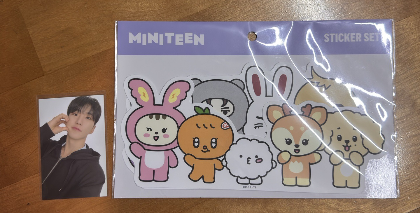 台灣7-11 MINITEEN第一彈的貼紙組