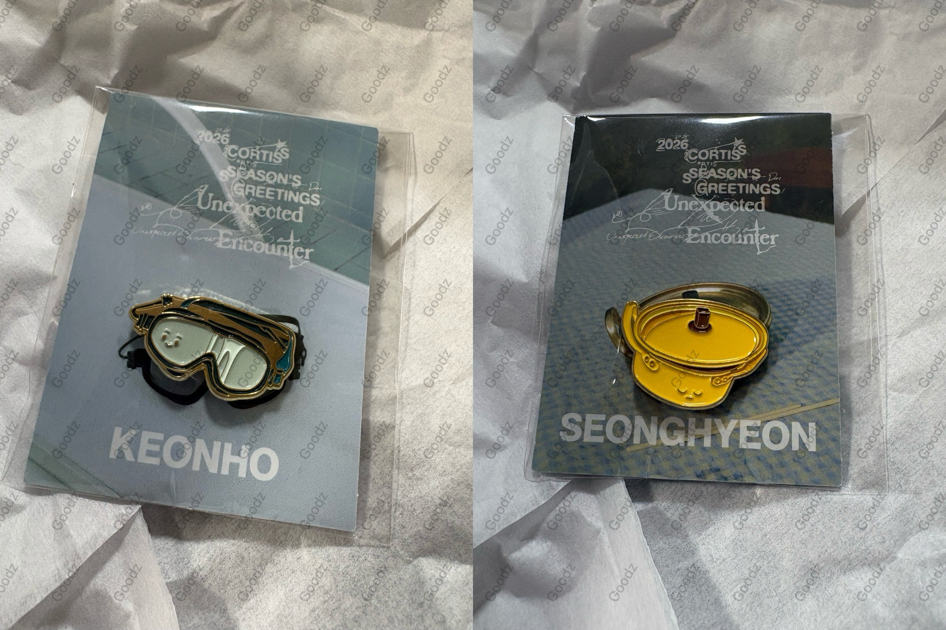 現貨 CORTIS年曆快閃店 安乾鎬 嚴成玹 金屬徽章