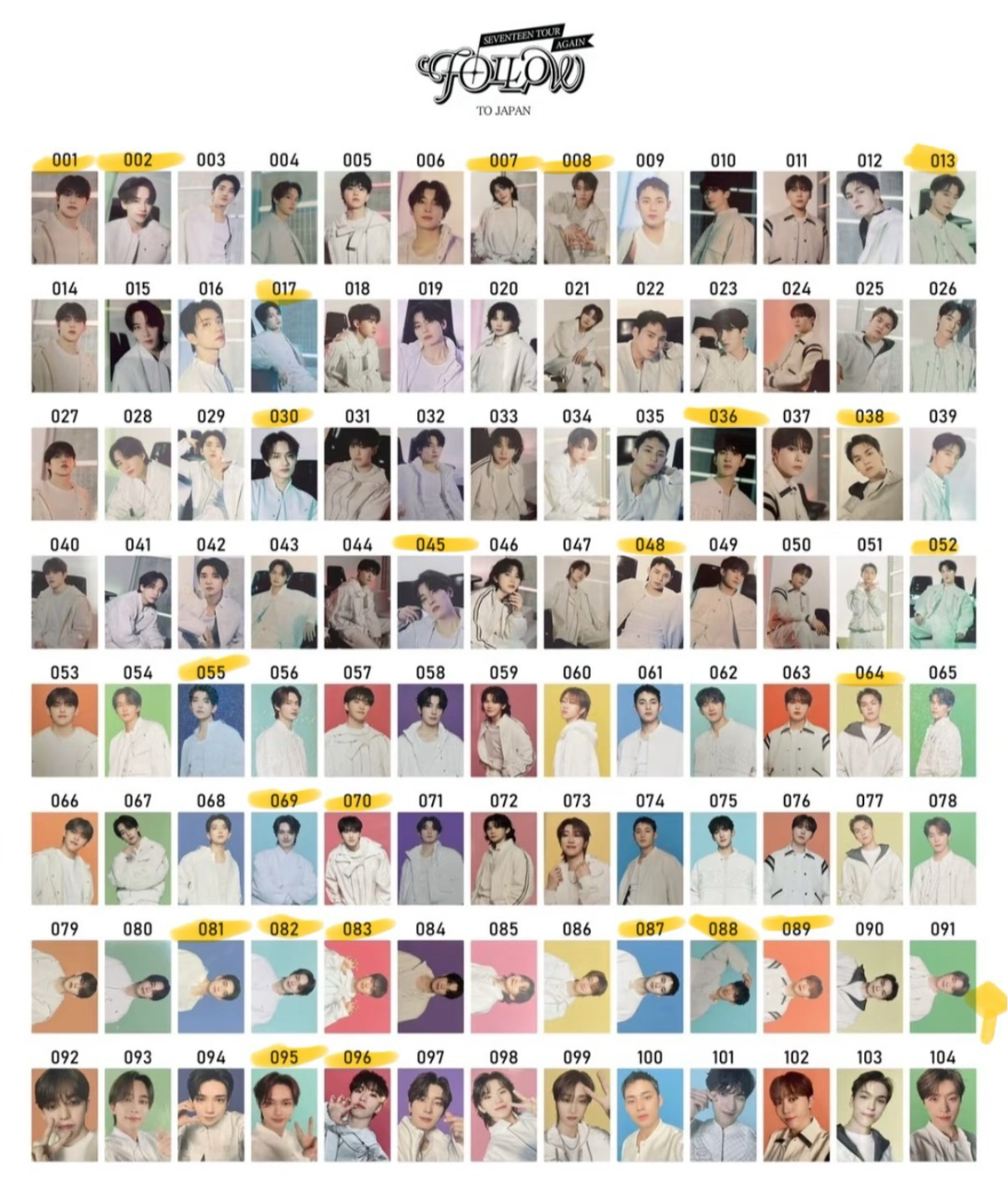 FOLLOW AGAIN 日巡隨機卡