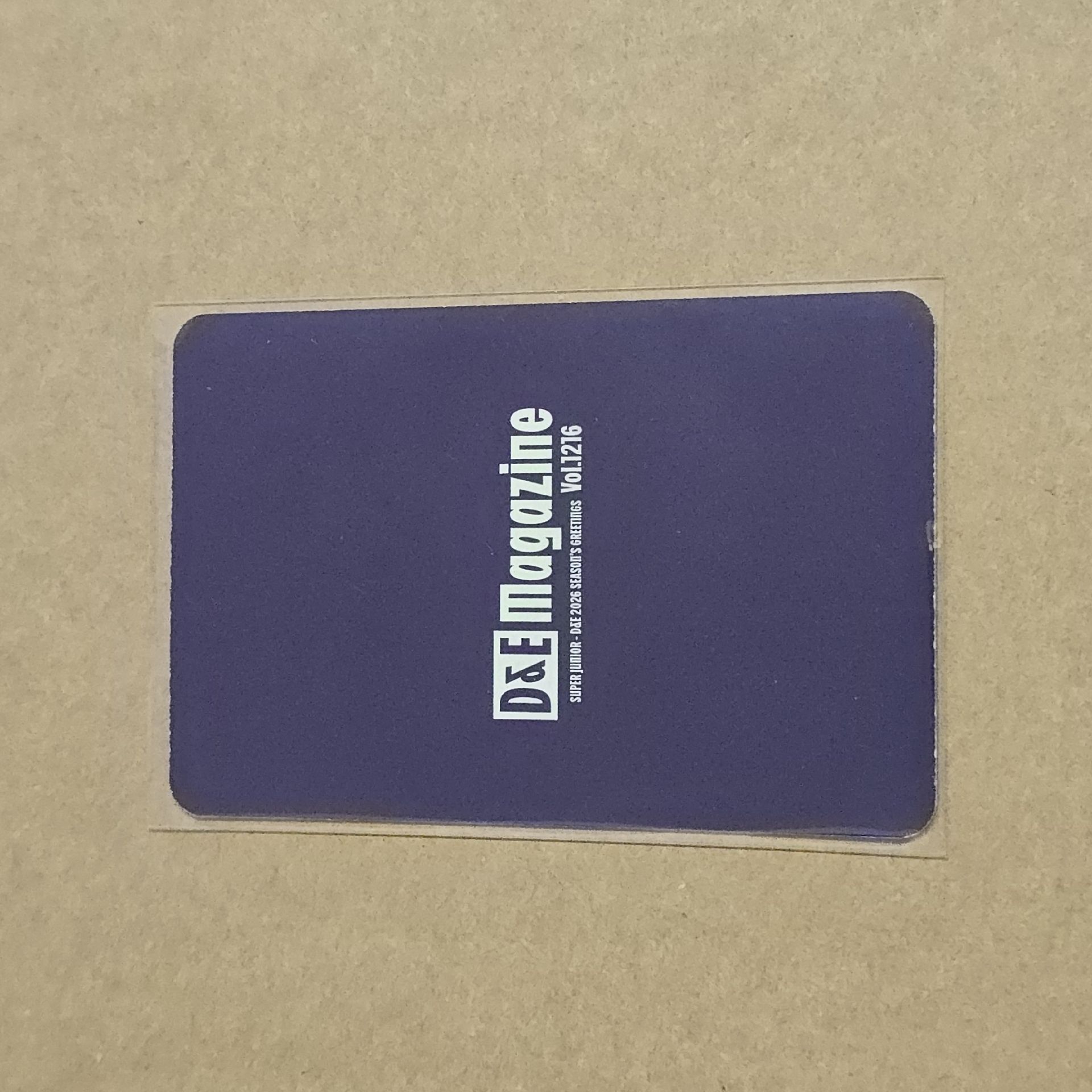 SUPER JUNIOR D&E 2026年年曆 拆售 小卡 （銀赫 東海 雙人卡 EUNHYUK DONGHAE)