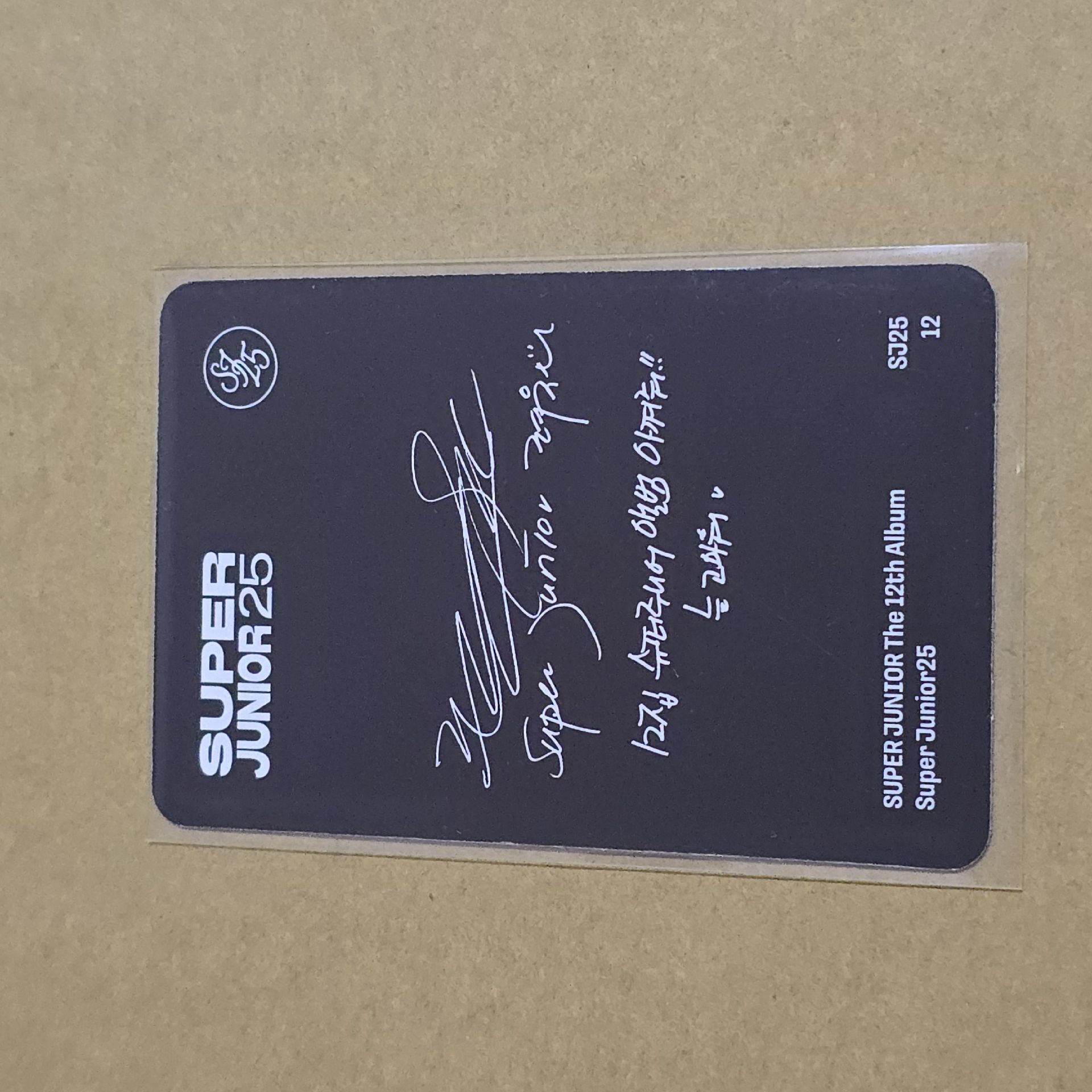 SUPER JUNIOR 12輯 寫真版 厲旭 專輯小卡